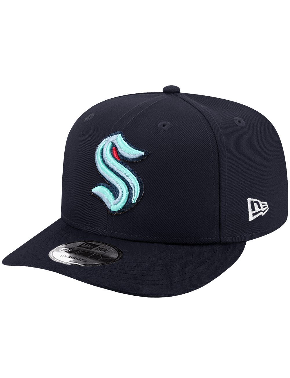 New Era Caps OSFA Seattle Kraken New Era NHL Team 9FIFTY Pre-Curved Snapback Hat - Navy