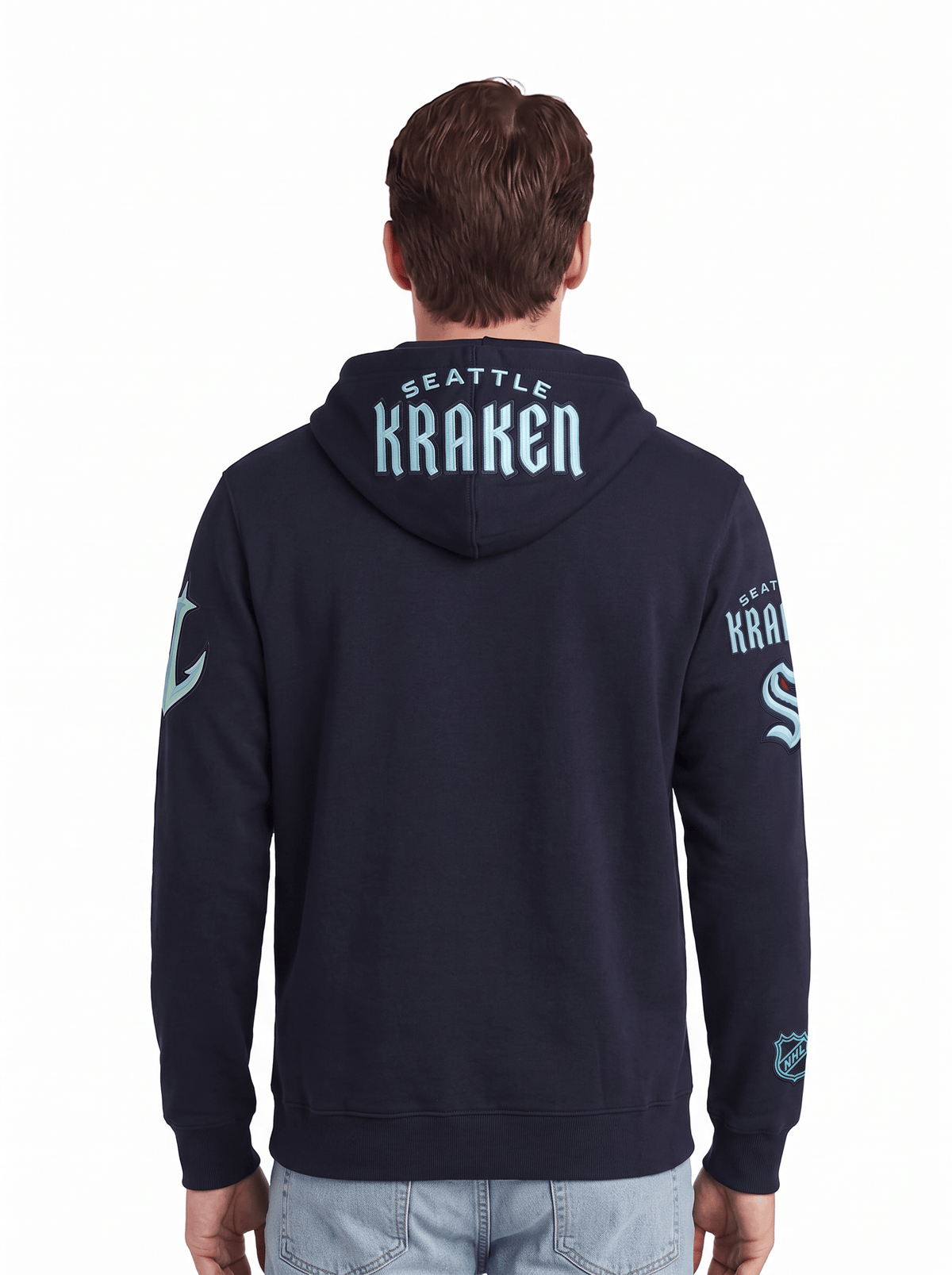 Pro Standard Jumpers Seattle Kraken Pro Standard NHL Classic Chenille Flex Hoodie Jumper - Navy