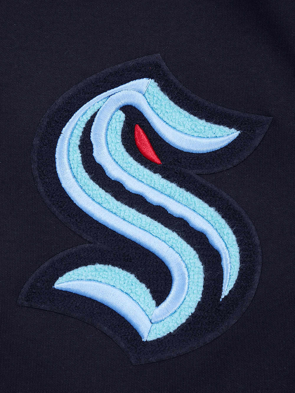 Pro Standard Jumpers Seattle Kraken Pro Standard NHL Classic Chenille Flex Hoodie Jumper - Navy