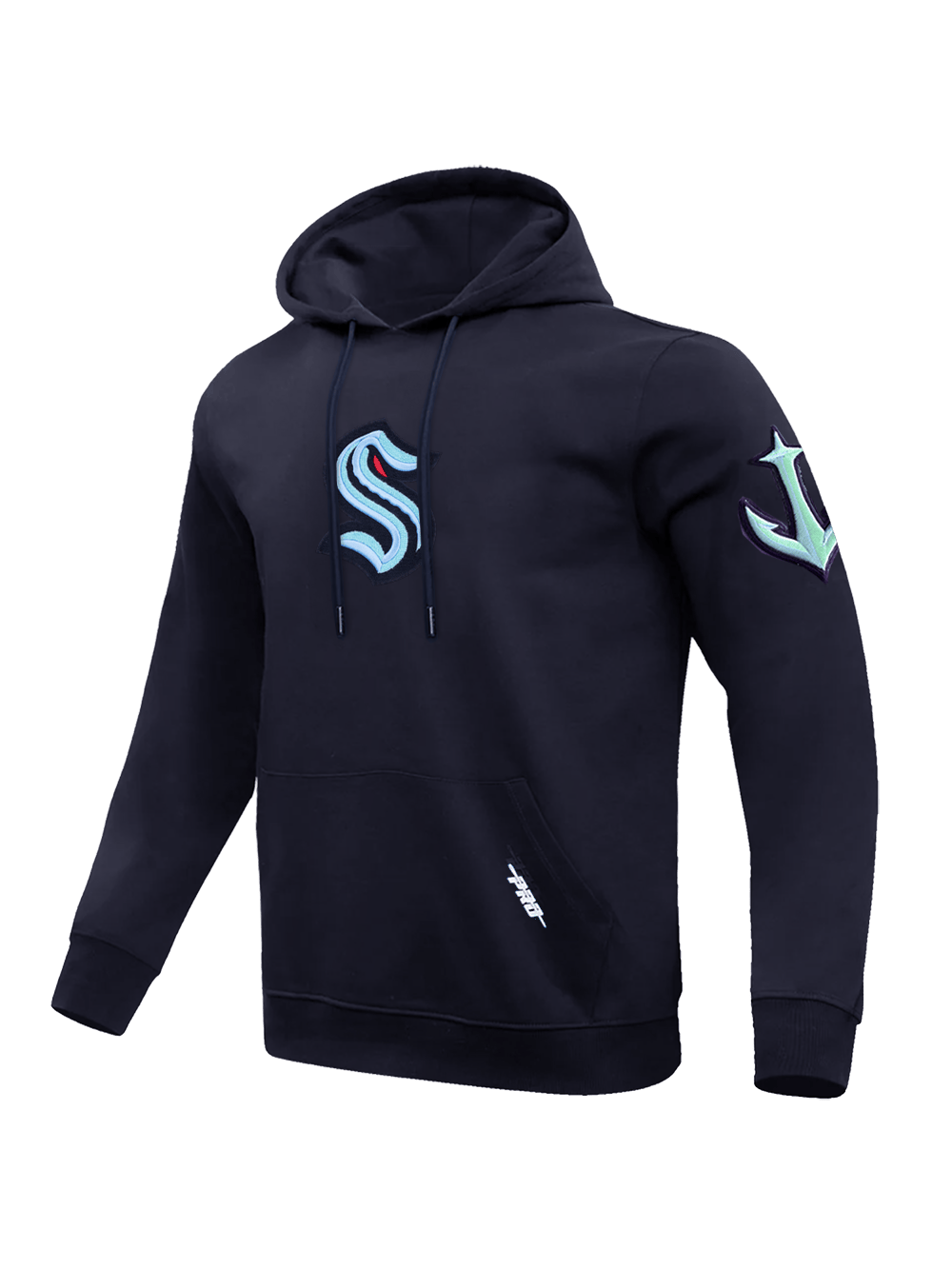 Pro Standard Jumpers Seattle Kraken Pro Standard NHL Classic Chenille Flex Hoodie Jumper - Navy