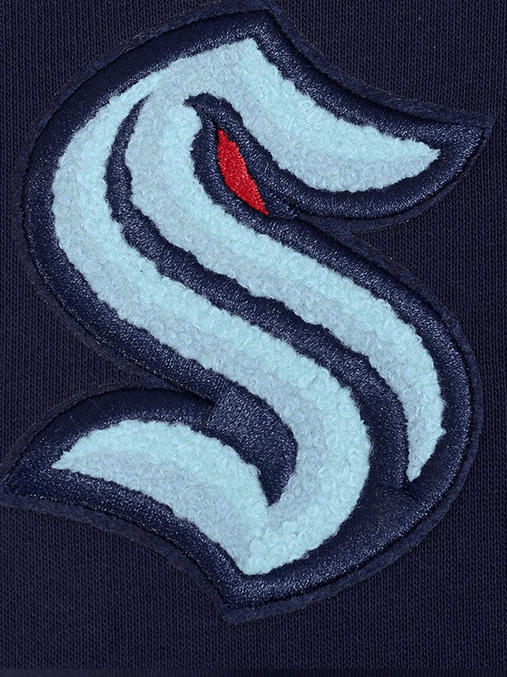 Pro Standard T-Shirts Seattle Kraken Pro Standard NHL Classic Chenille Flex T-Shirt - Navy
