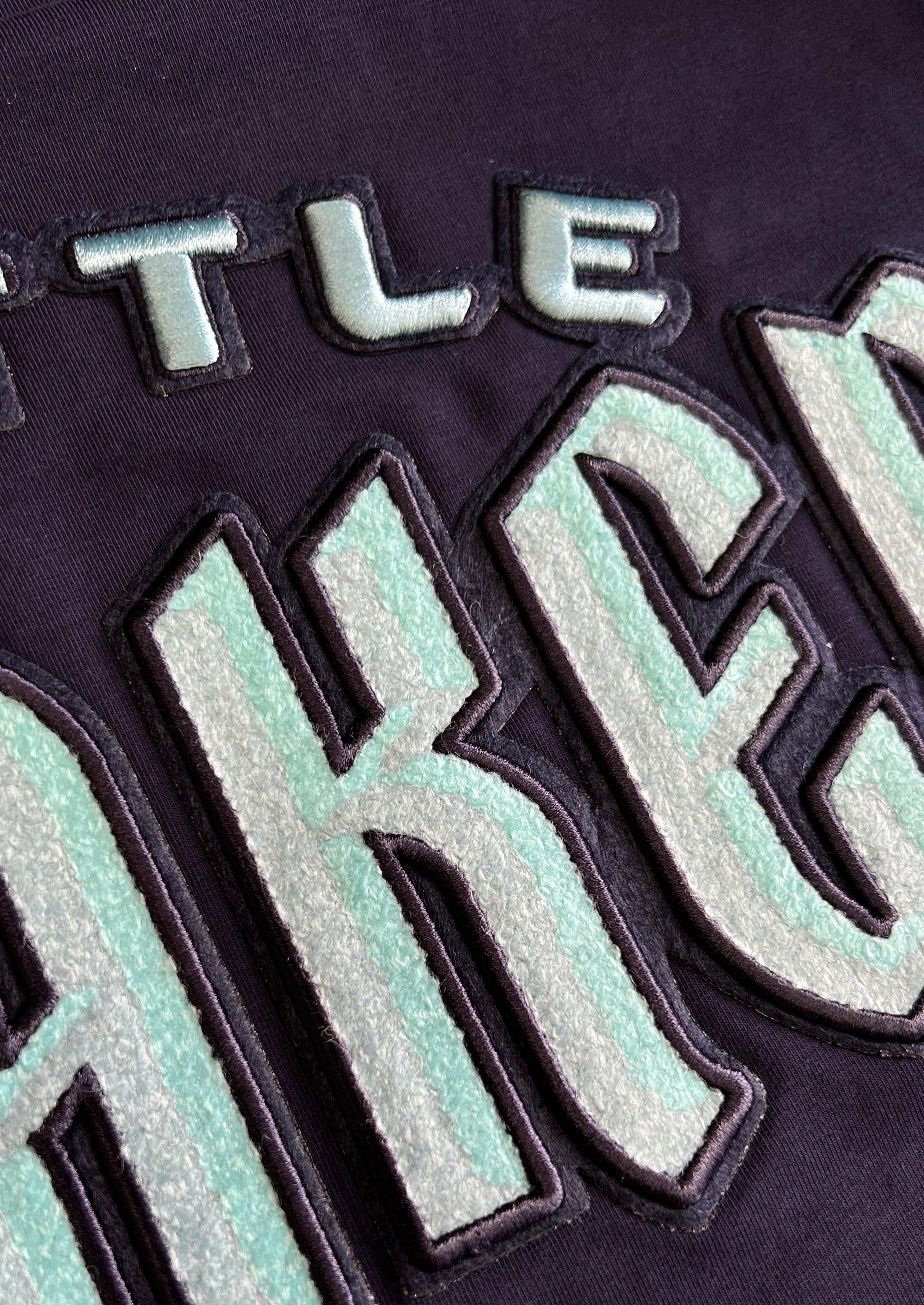 Pro Standard T-Shirts Seattle Kraken Pro Standard NHL Classic Chenille T-Shirt - Navy