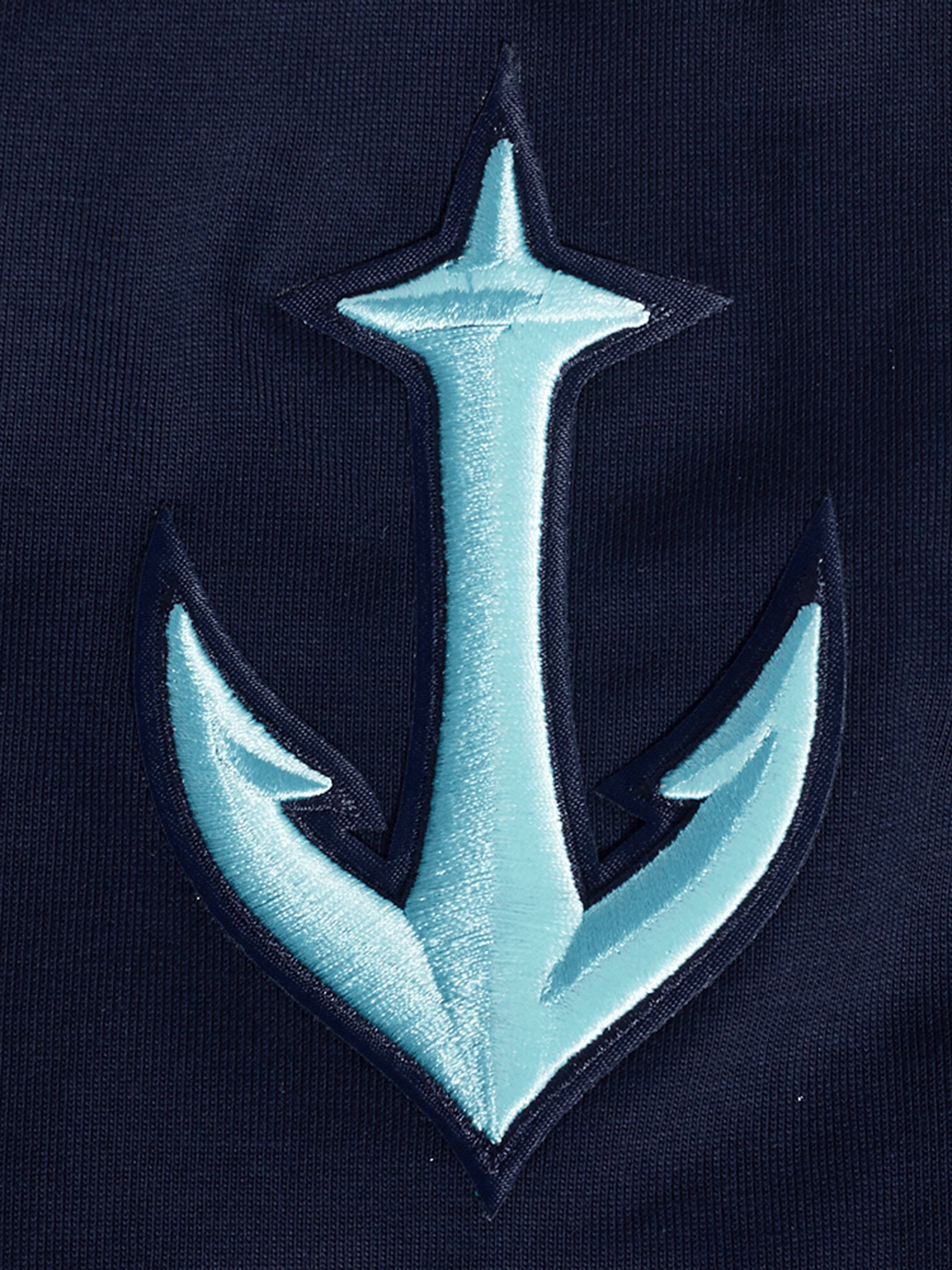 Pro Standard T-Shirts Seattle Kraken Pro Standard NHL Team Chenille T-Shirt - Navy