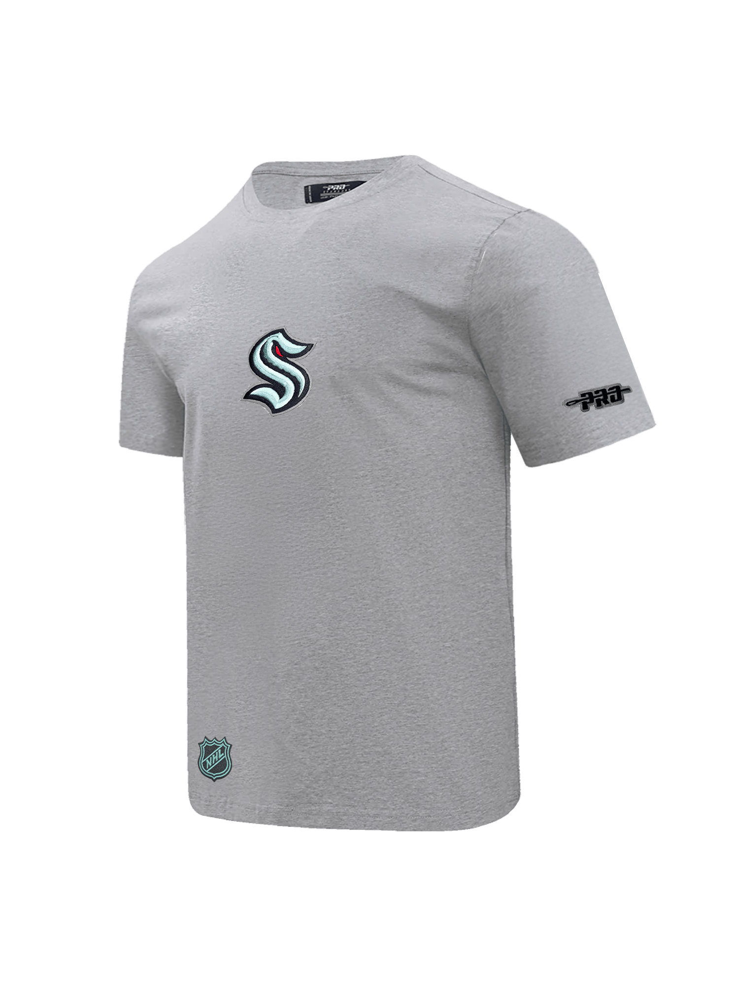 Pro Standard T-Shirts Seattle Kraken Pro Standard NHL Team Icon Flex T-Shirt - Heather Grey