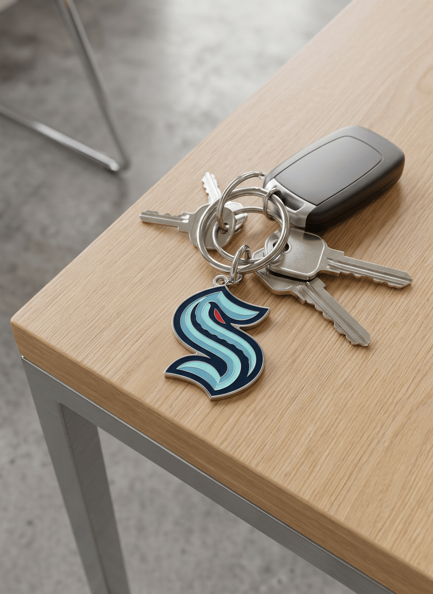 Wincraft Accessories Seattle Kraken Wincraft NHL Cloisonne Metal Key Ring