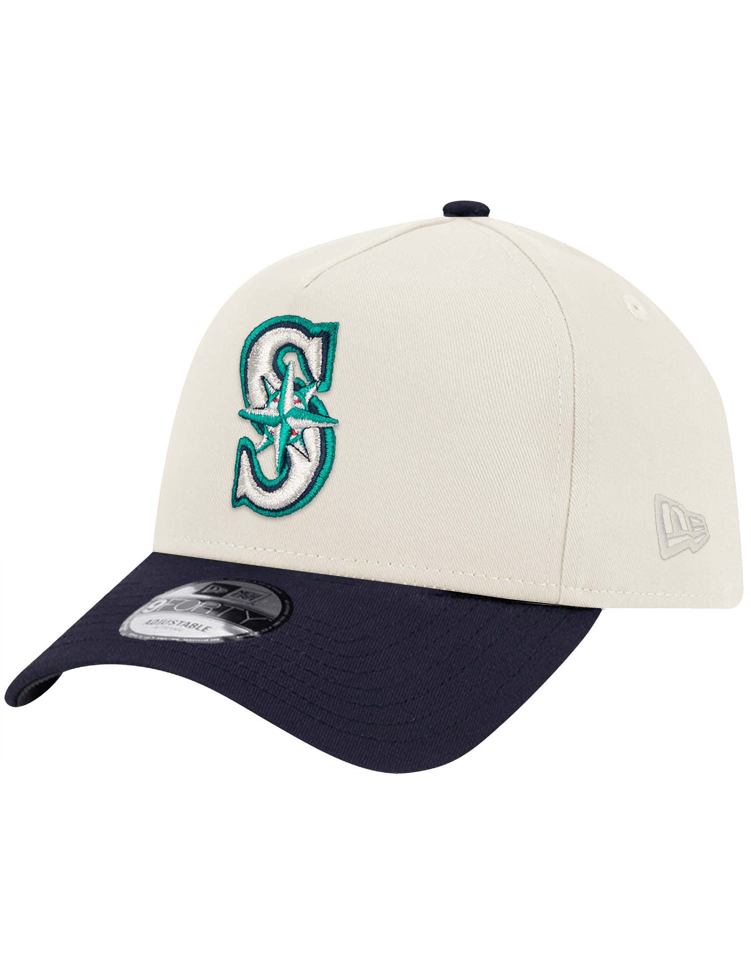 New Era Caps Seattle Mariners New Era MLB 35th Ann 9FORTY A-Frame Snapback Hat - Chrome