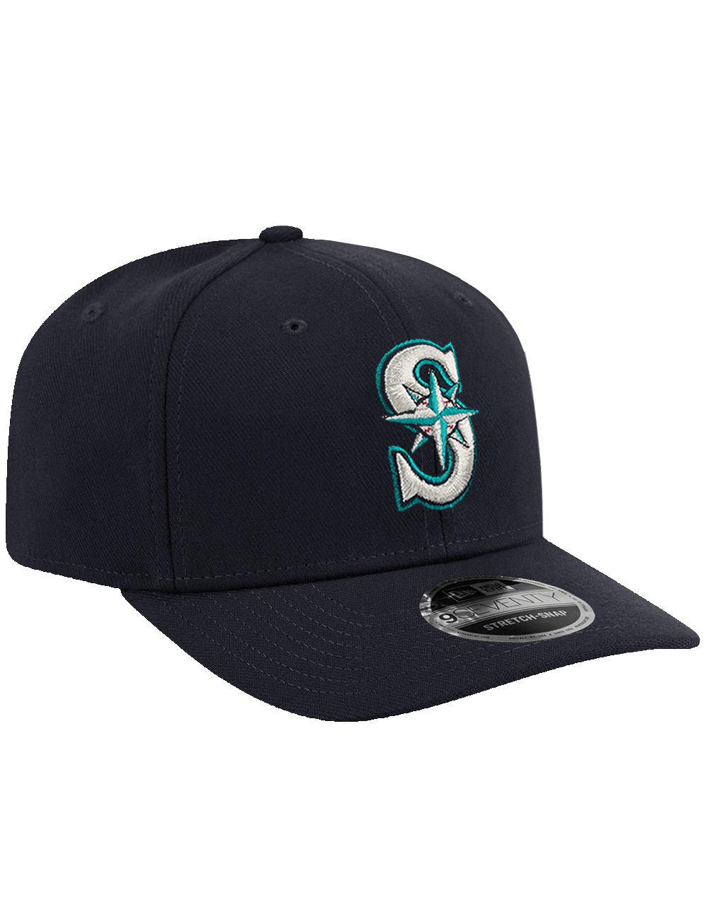 New Era Caps OSFA Seattle Mariners New Era MLB Team 9SEVENTY Stretch Snapback Hat - Navy