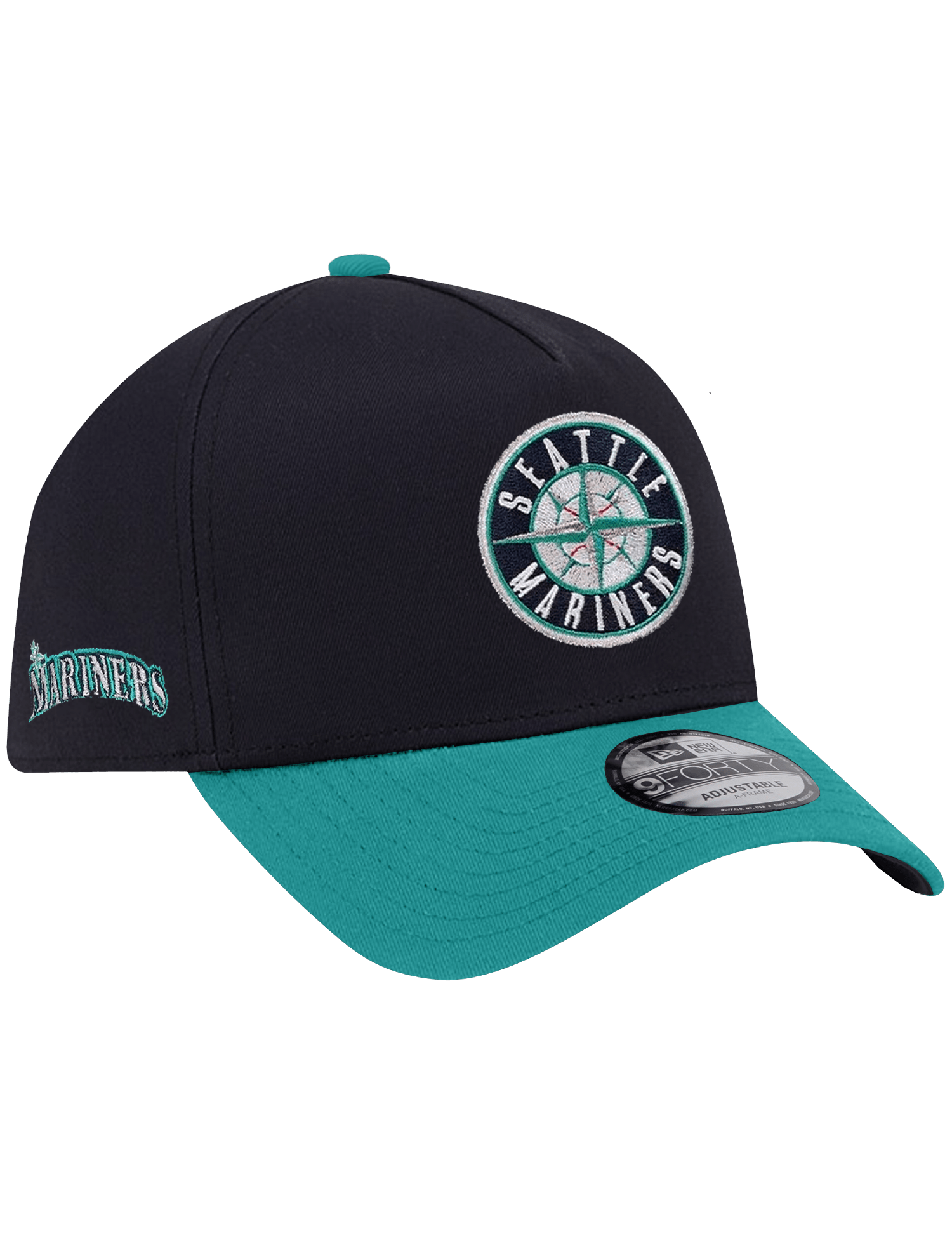 New Era Caps Seattle Mariners New Era MLB Team Alt 9FORTY A-Frame Snapback Hat - Navy