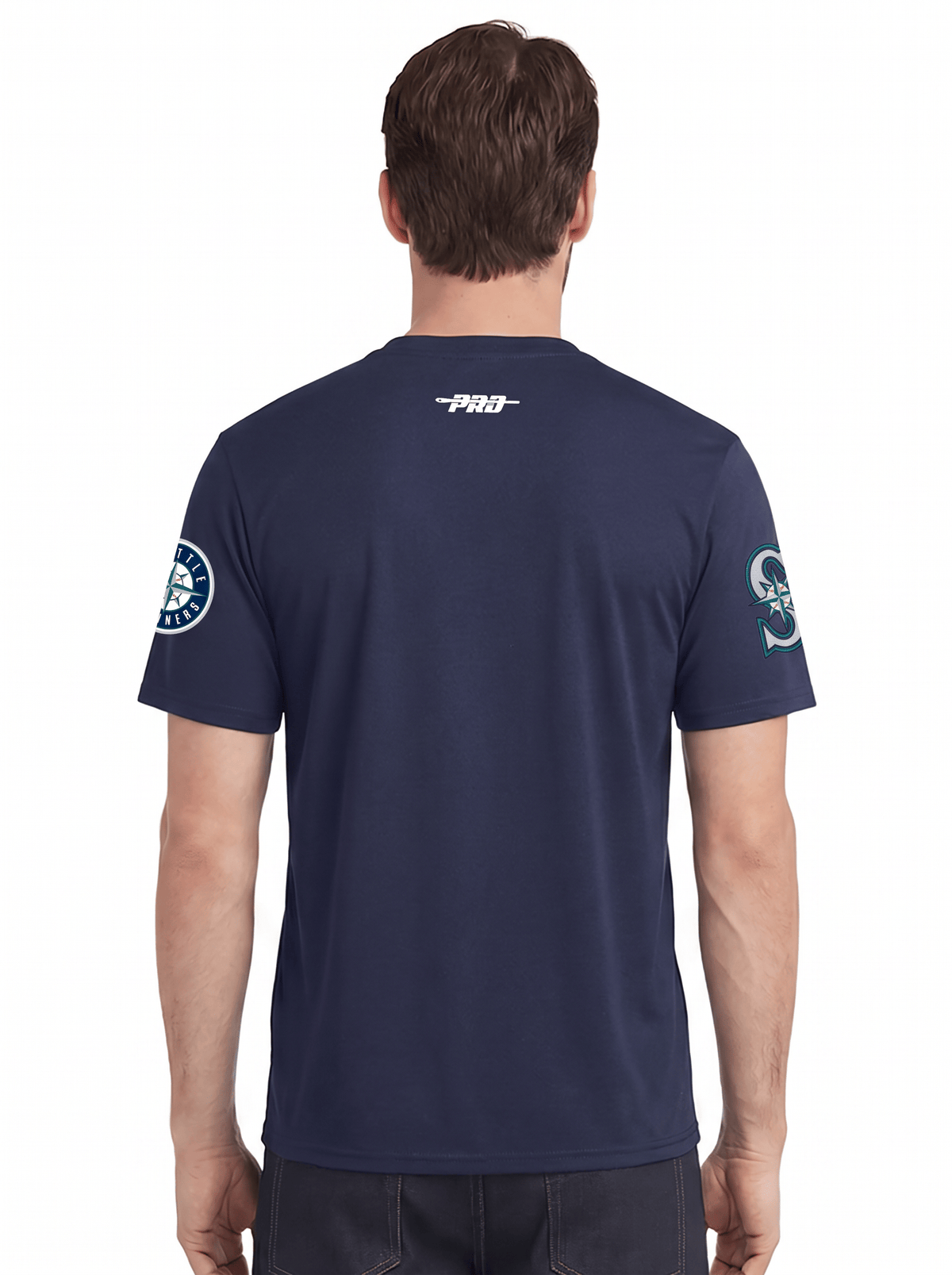 Pro Standard T-Shirts Seattle Mariners Pro Standard MLB Team Classic Chenille Flex T-Shirt - Navy