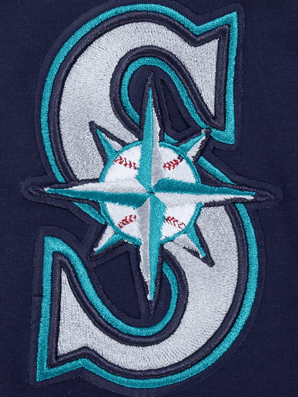 Pro Standard T-Shirts Seattle Mariners Pro Standard MLB Team Classic Chenille Flex T-Shirt - Navy