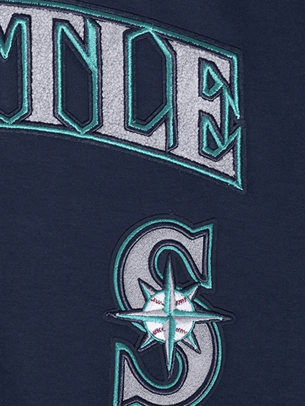 Pro Standard T-Shirts Seattle Mariners Pro Standard MLB Team Classic Chenille Flex T-Shirt - Navy