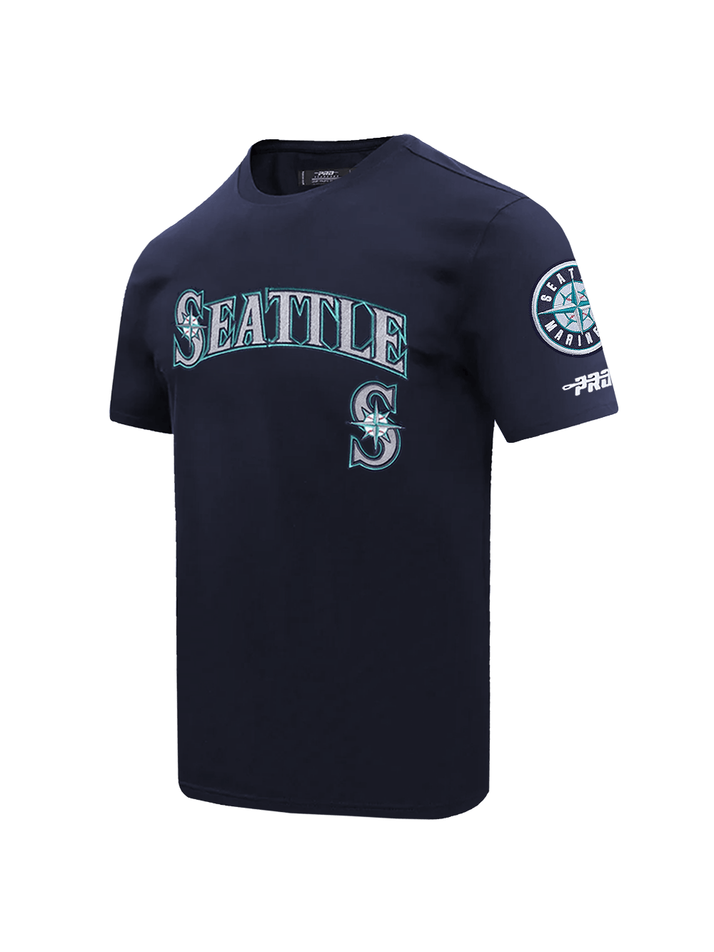 Pro Standard T-Shirts Seattle Mariners Pro Standard MLB Team Classic Chenille Flex T-Shirt - Navy