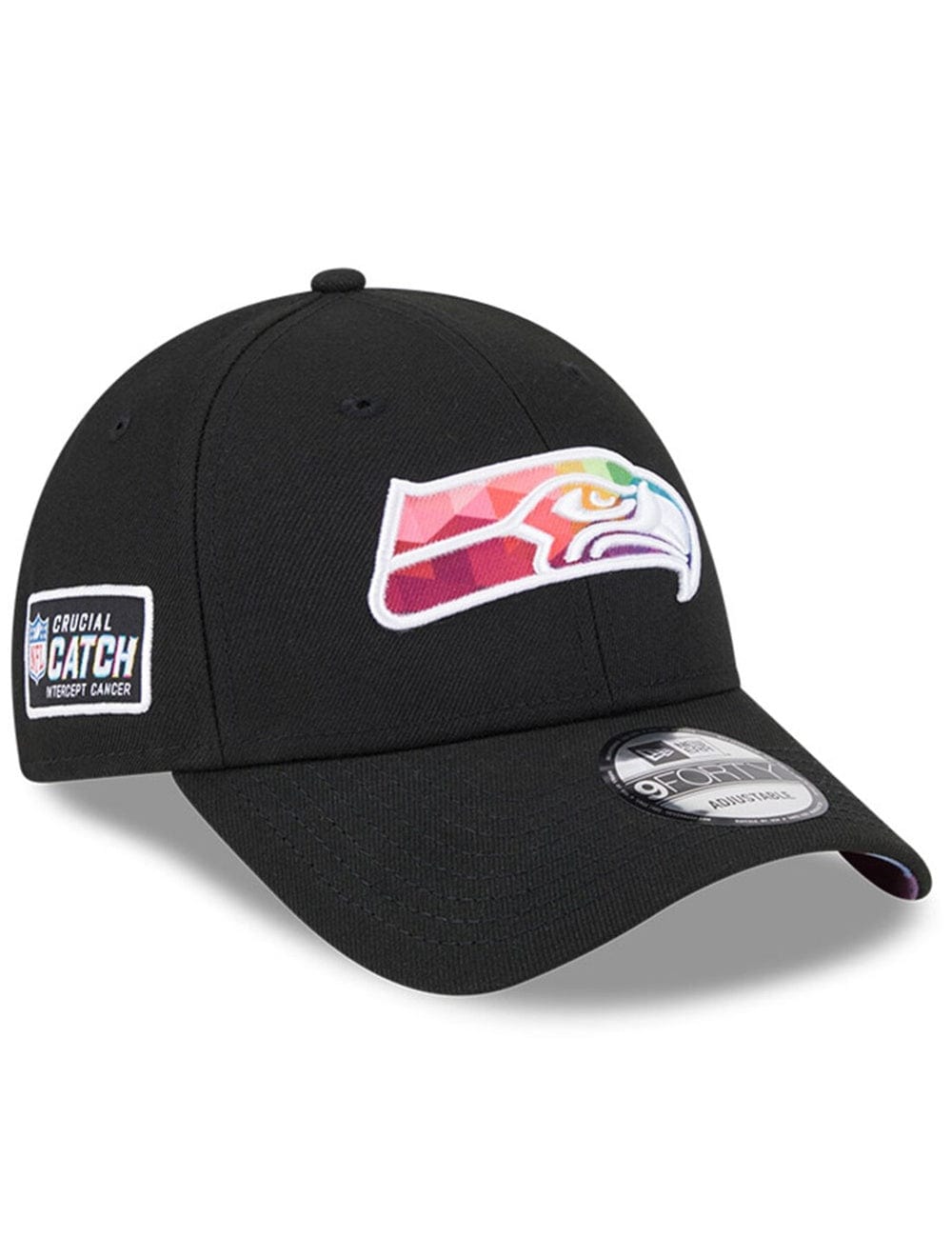 New Era Caps Seattle Seahawks New Era NFL 23 Crucial Catch 9FORTY Snapback Hat - Black