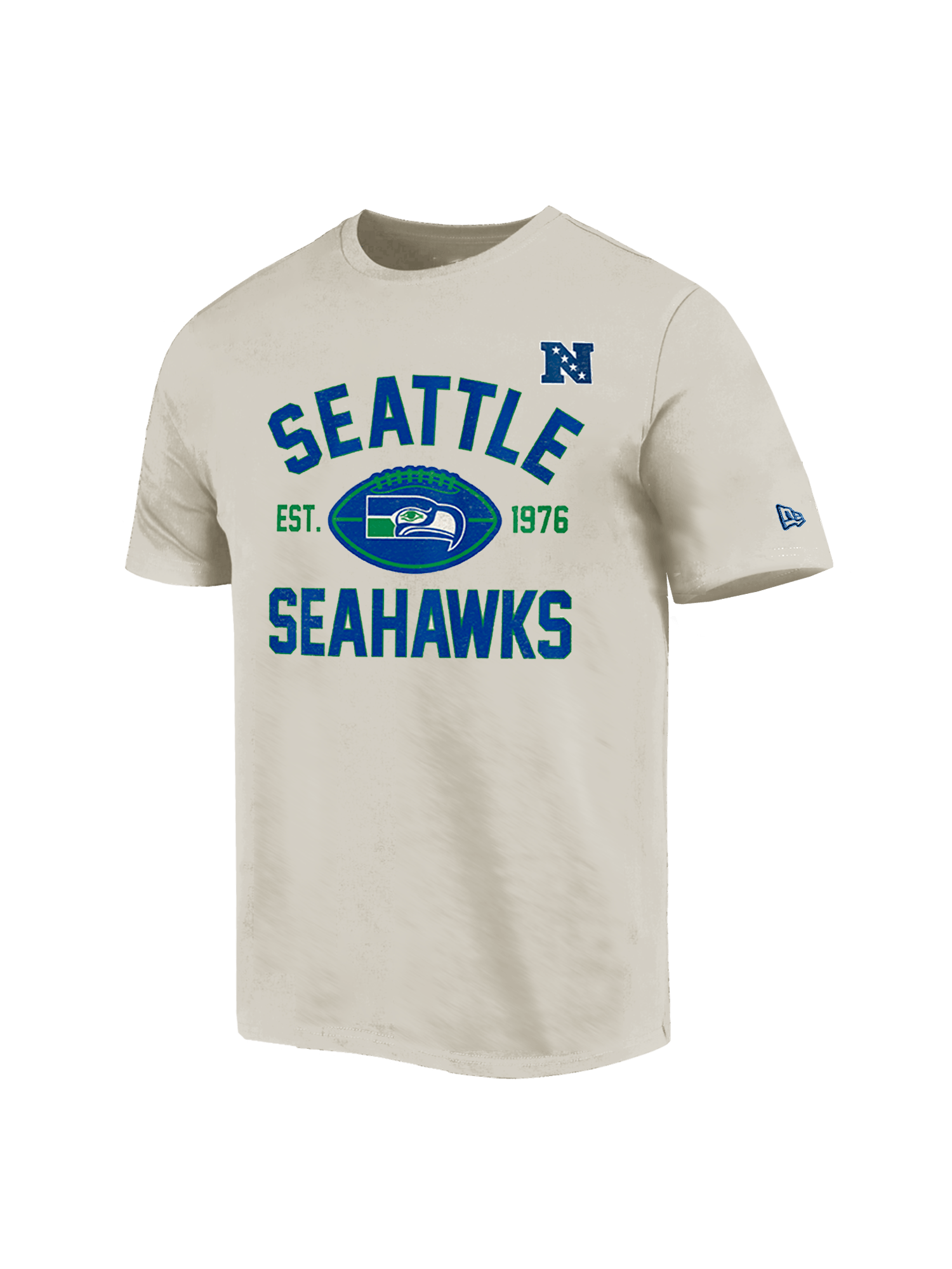 New Era T-Shirts Seattle Seahawks New Era NFL 24 Sideline Historic T-Shirt - Stone