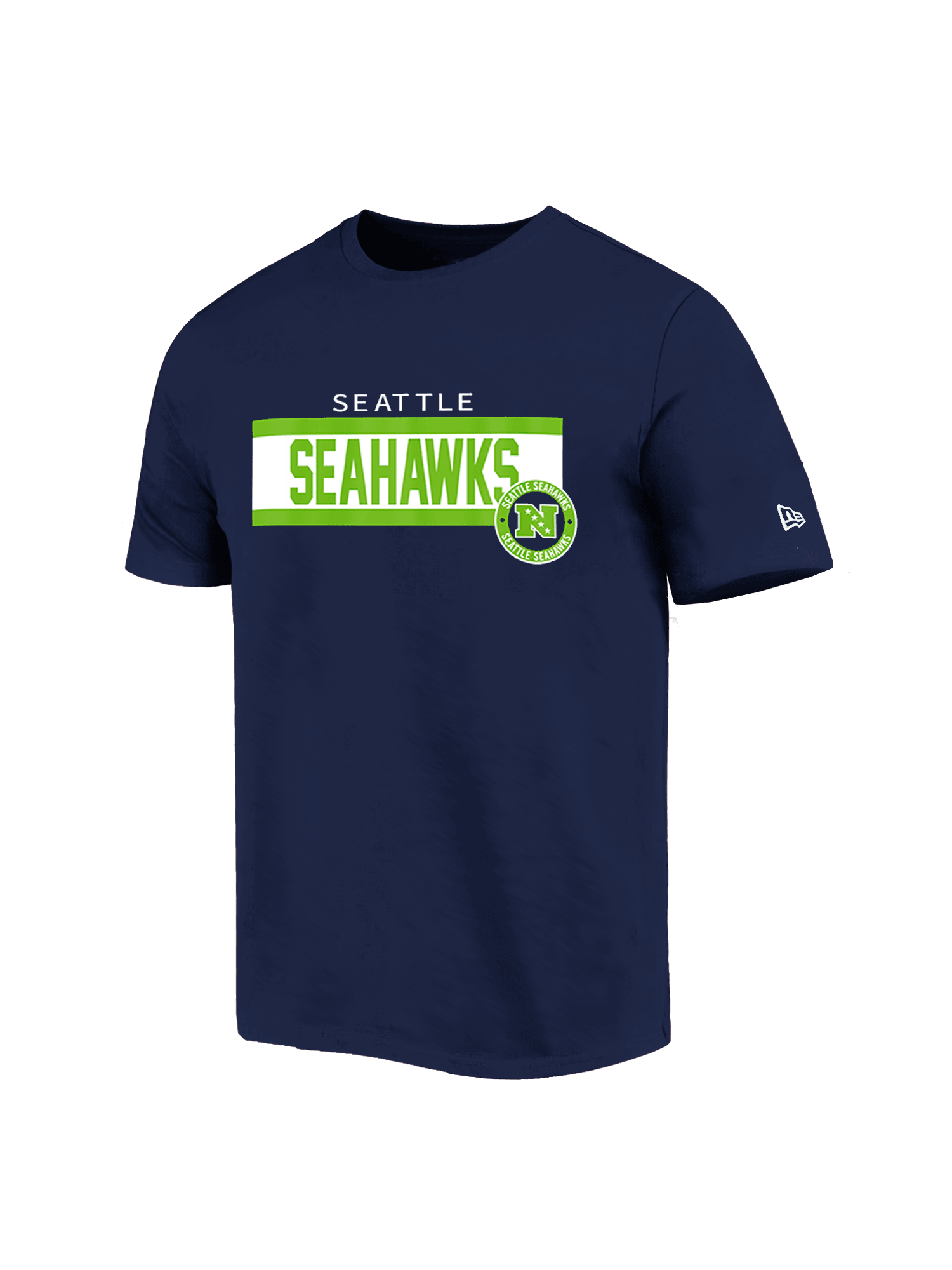 New Era T-Shirts Seattle Seahawks New Era NFL 24 Sideline T-Shirt - Navy