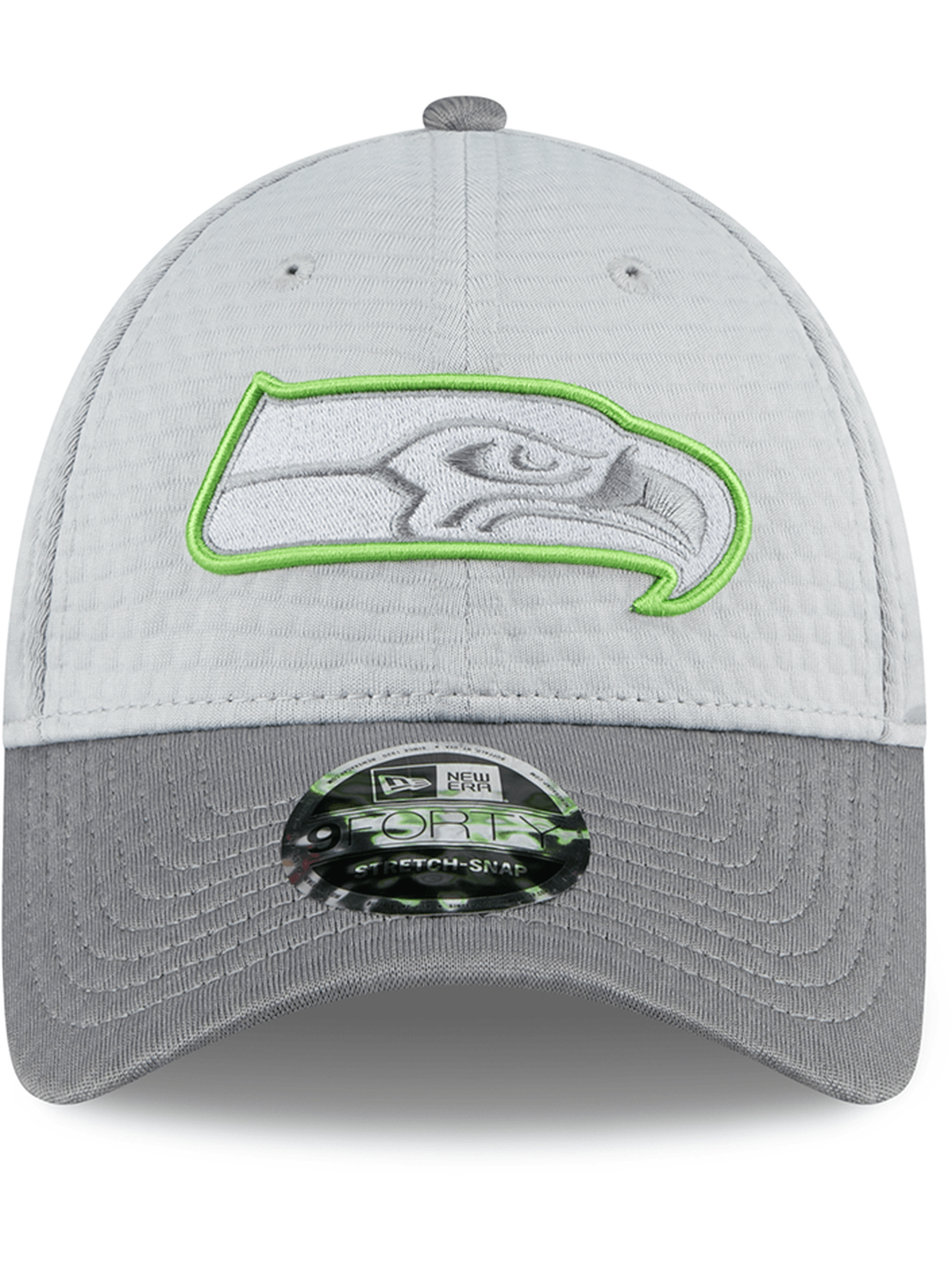 New Era Caps Seattle Seahawks New Era NFL 24 Training 9FORTY Stretch-Snapback Hat - Grey