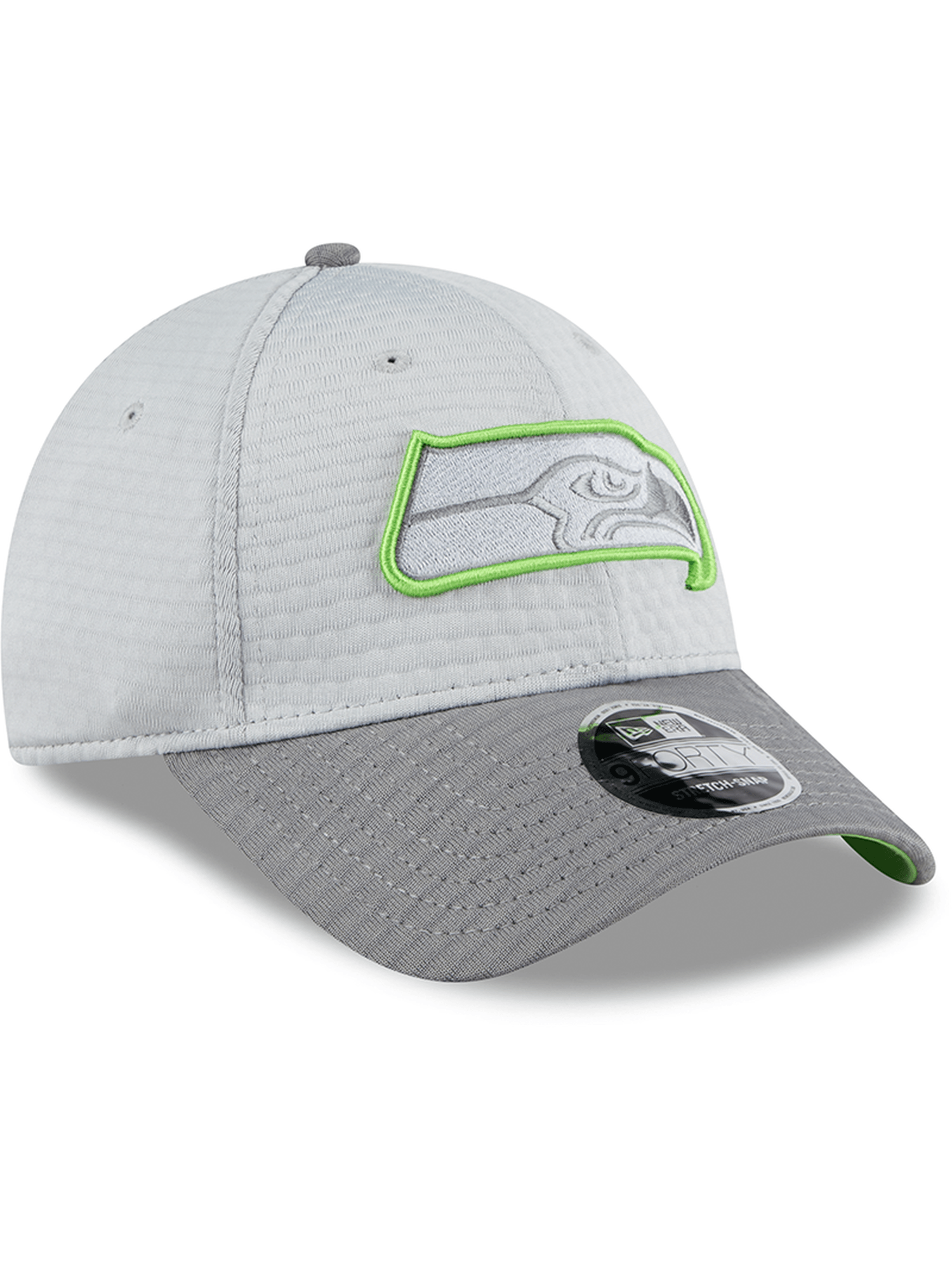 New Era Caps Seattle Seahawks New Era NFL 24 Training 9FORTY Stretch-Snapback Hat - Grey