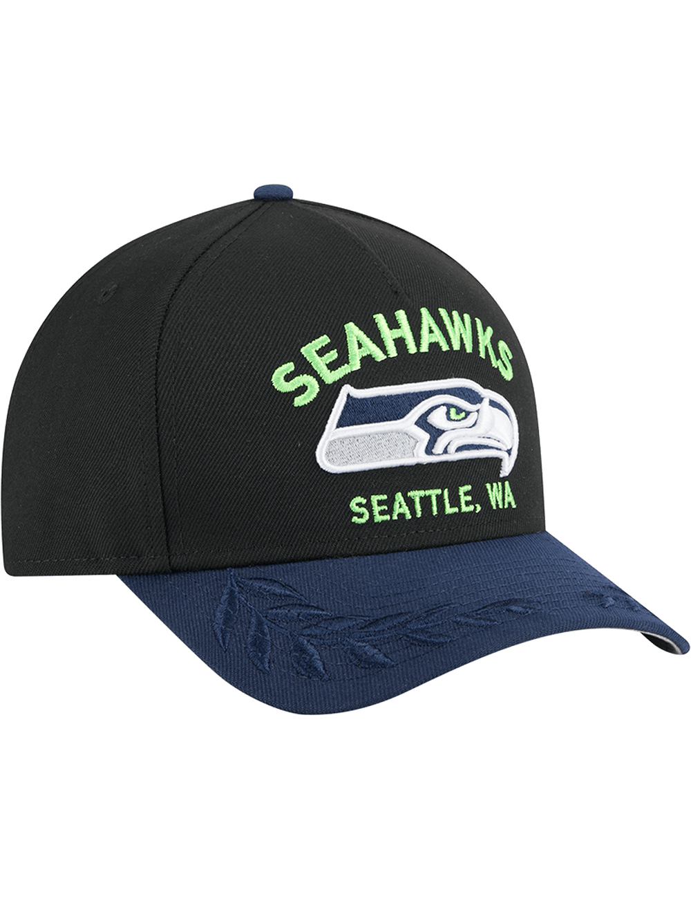 New Era Caps Seattle Seahawks New Era NFL 25 Draft 9FORTY M-Crown Snapback Hat - Black