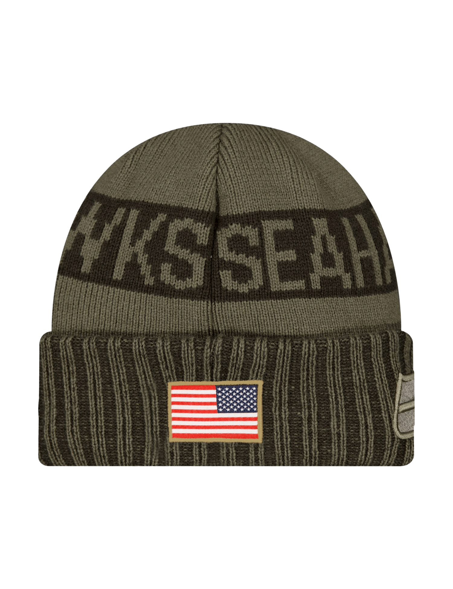 New Era Beanies Seattle Seahawks New Era NFL 25 Salute To Service Knit Beanie