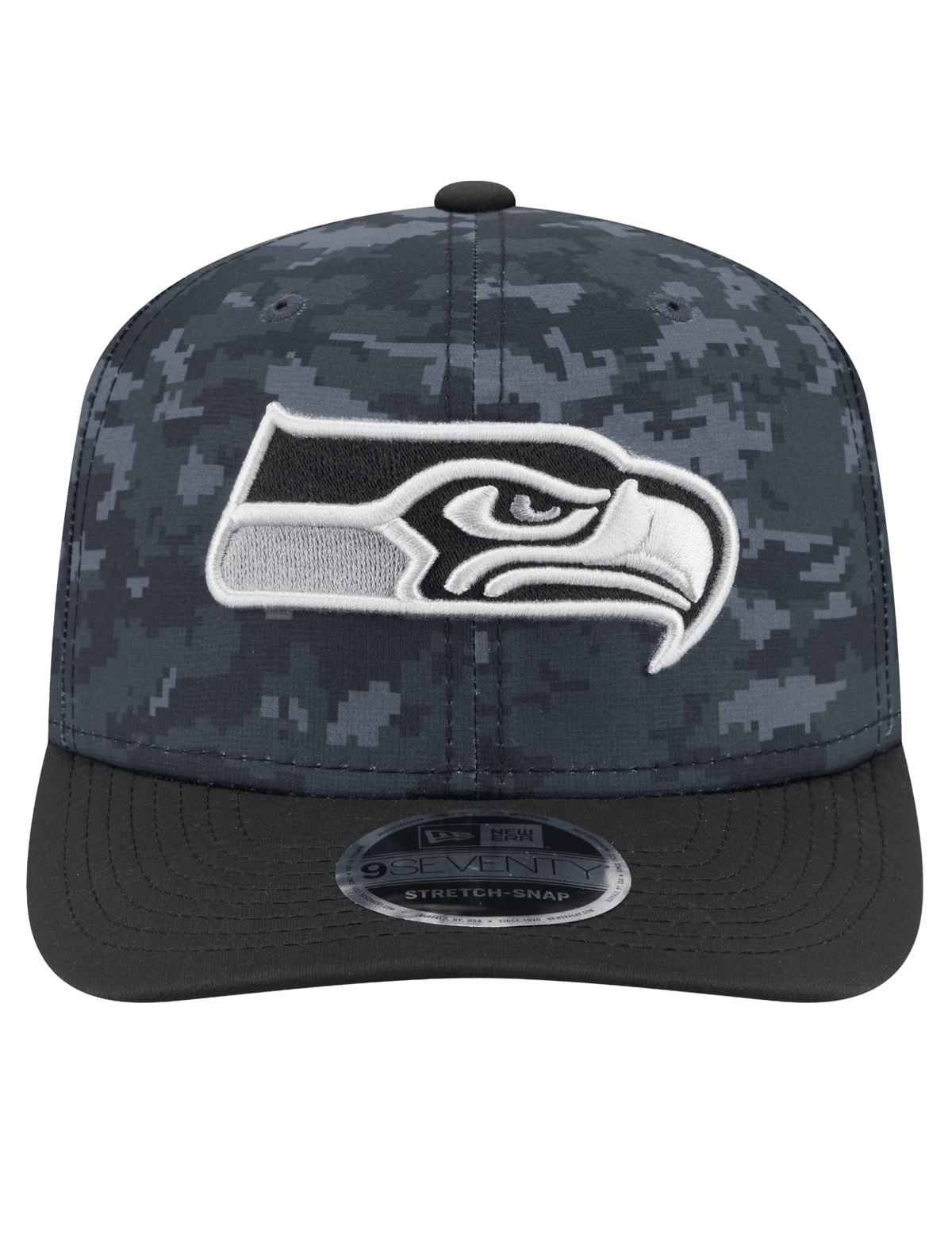 New Era Caps OSFM Seattle Seahawks New Era NFL 26 Salute To Service 9SEVENTY Sideline Stretch Snapback Hat