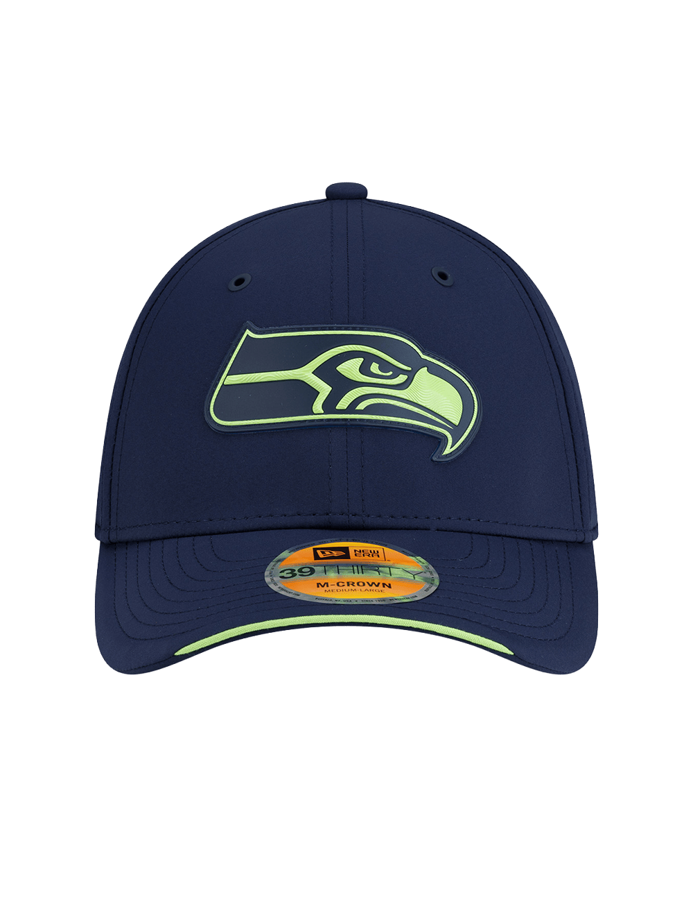 New Era Caps Seattle Seahawks New Era NFL 26 Sideline 39THIRTY M-Crown Stretch-Fit Hat - Navy