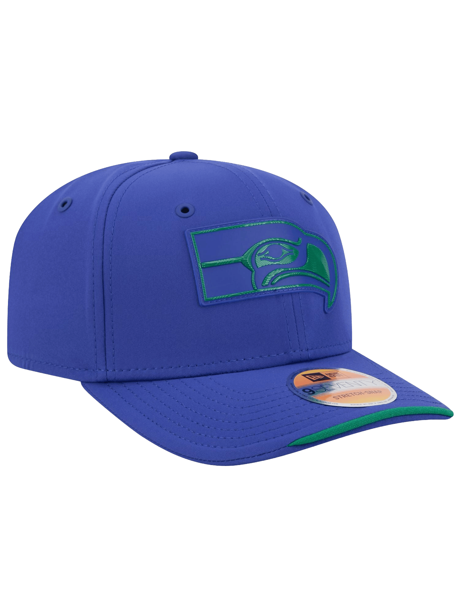 New Era Caps OSFM Seattle Seahawks New Era NFL 26 Sideline Historic 9SEVENTY Stretch-Snapback Hat - Blue