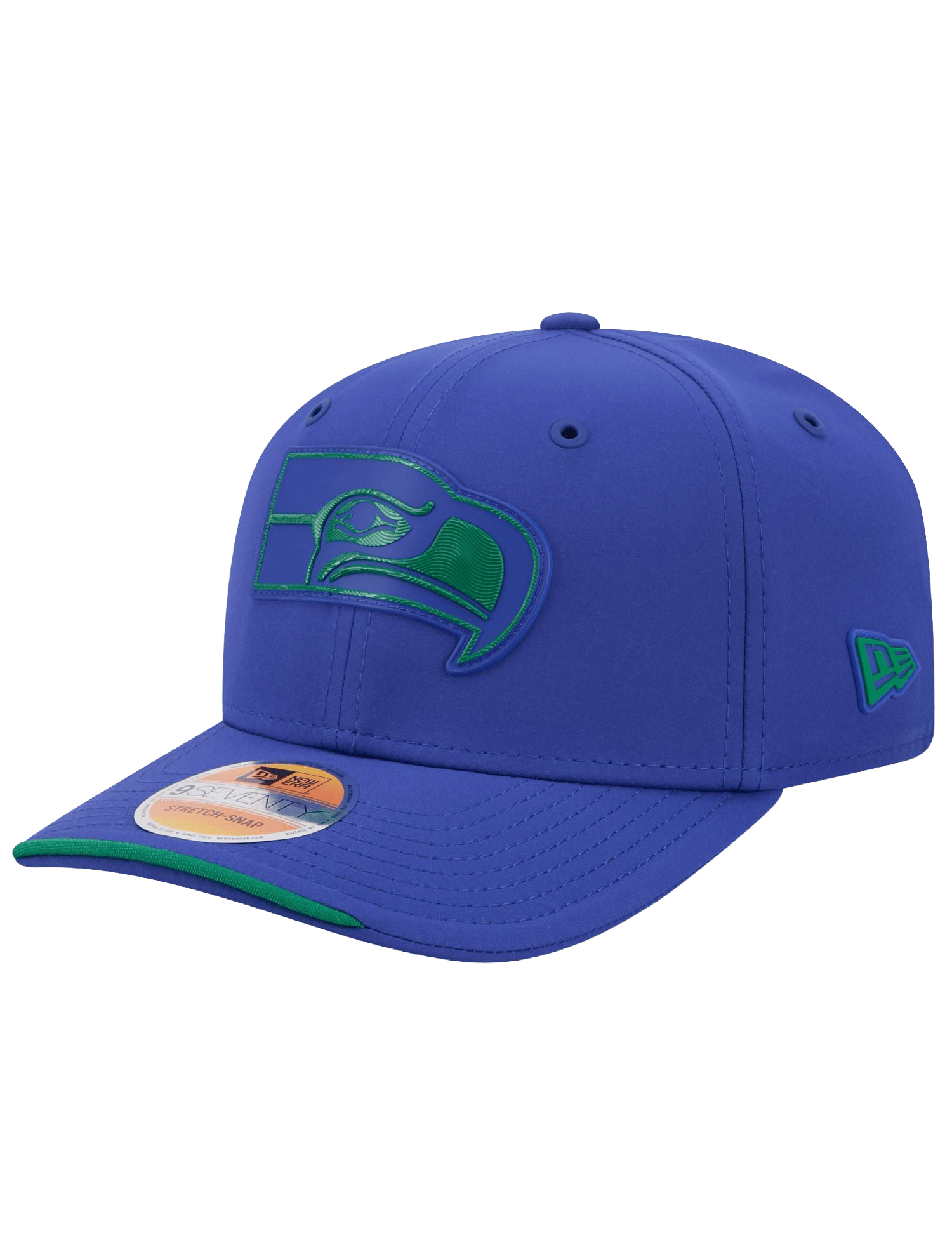 New Era Caps OSFM Seattle Seahawks New Era NFL 26 Sideline Historic 9SEVENTY Stretch-Snapback Hat - Blue