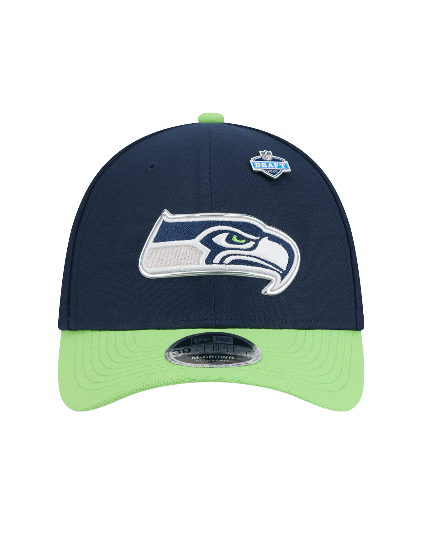 New Era Caps Seattle Seahawks New Era NFL Draft 26 39THIRTY M-Crown Stretch-Fit Hat