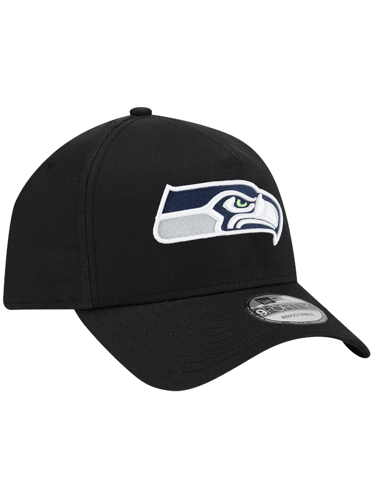 New Era Caps Seattle Seahawks New Era NFL Team 9FORTY A-Frame Snapback Hat - Black