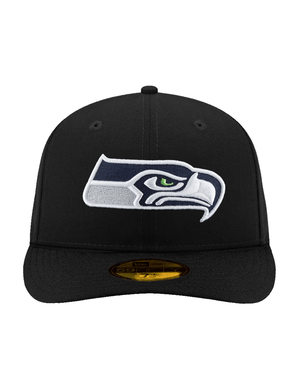 New Era Caps Seattle Seahawks New Era NFL Team Pre-Curved 59FIFTY Fitted Hat - Black