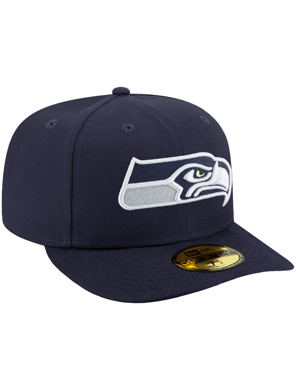 New Era Caps Seattle Seahawks New Era NFL Team Pre-Curved 59FIFTY Fitted Hat - Navy