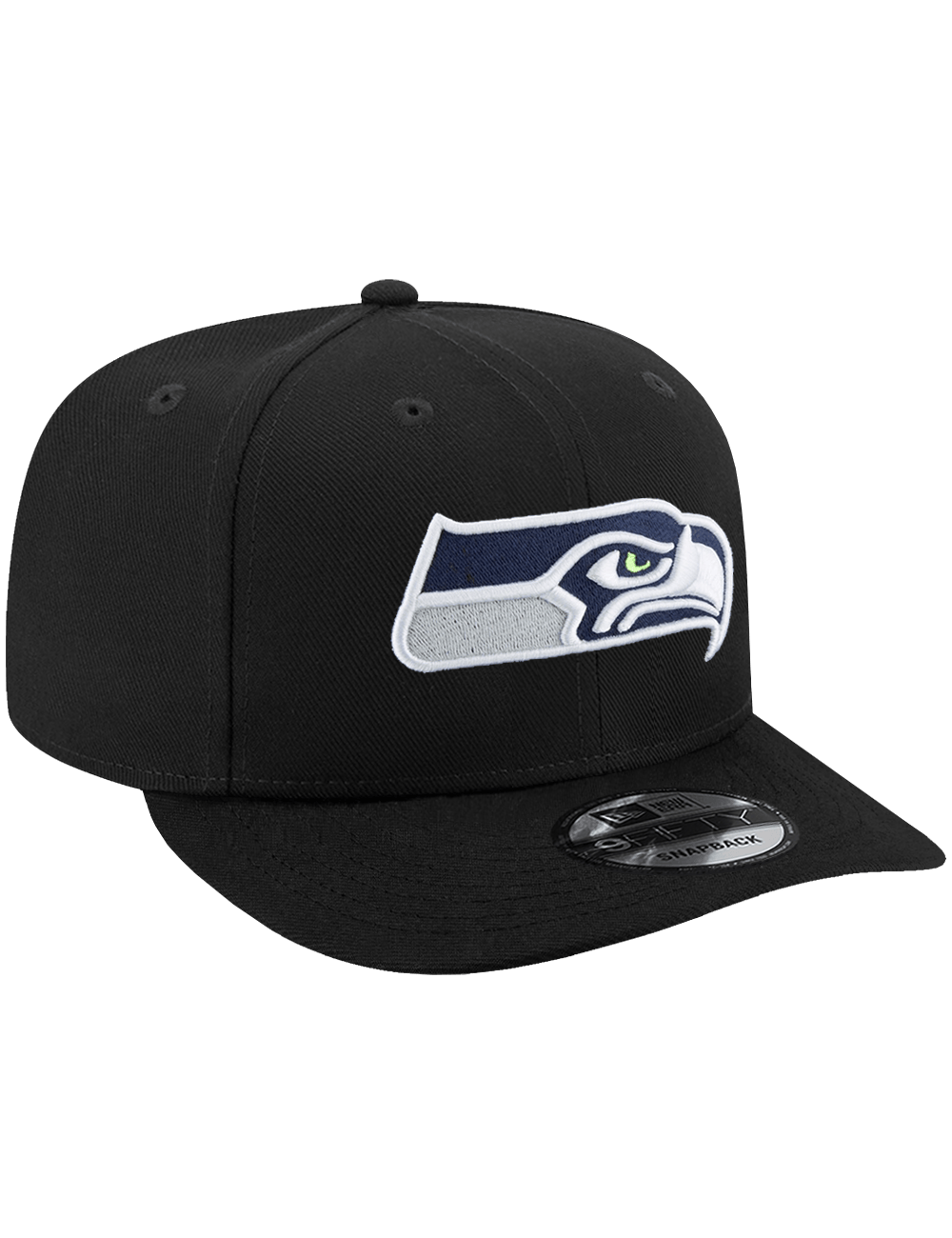 New Era Caps OSFA Seattle Seahawks New Era NFL Team Pre-Curved 9FIFTY Snapback Hat - Black