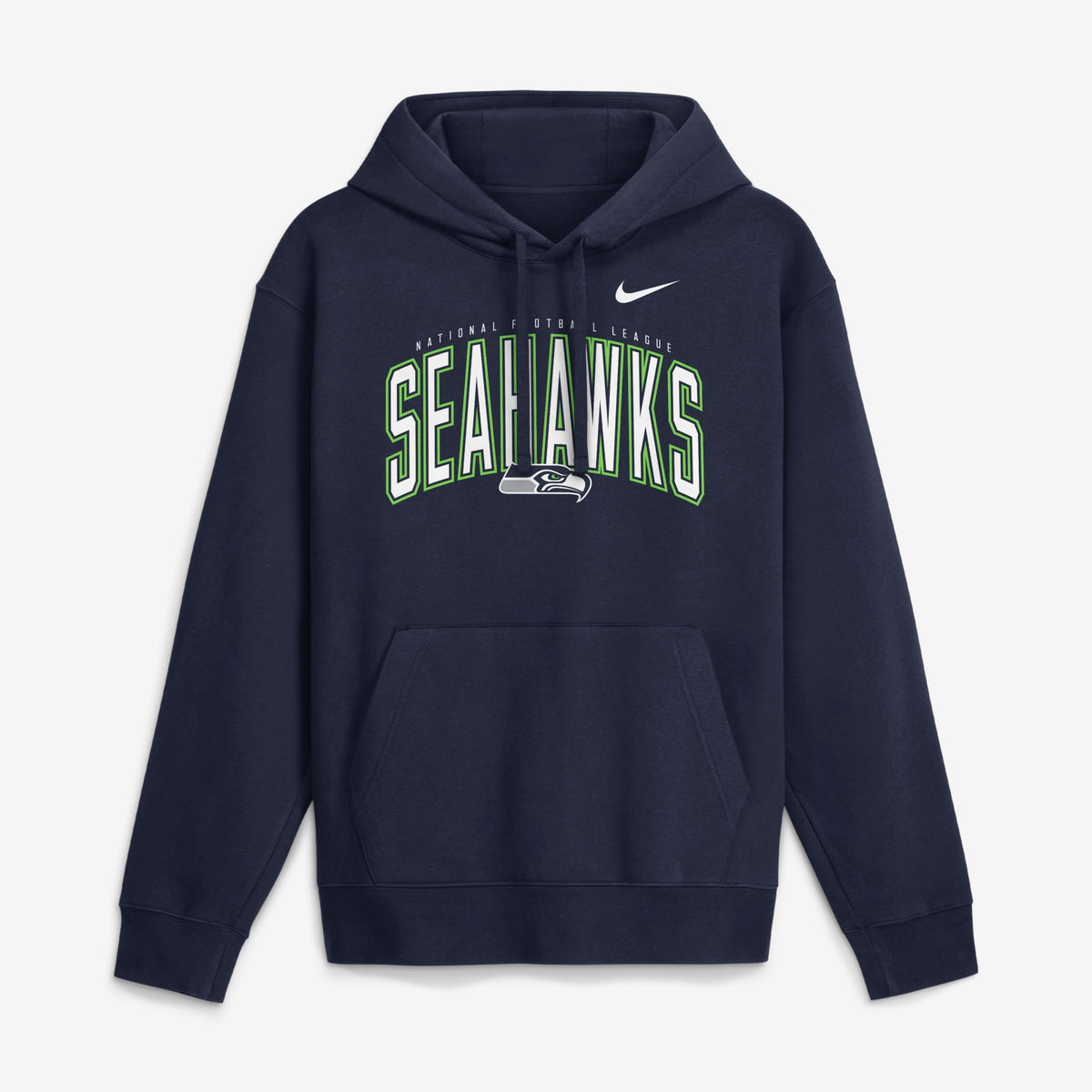 Nike Jumpers Seattle Seahawks Nike NFL Expect Victory Hoodie Jumper - Navy