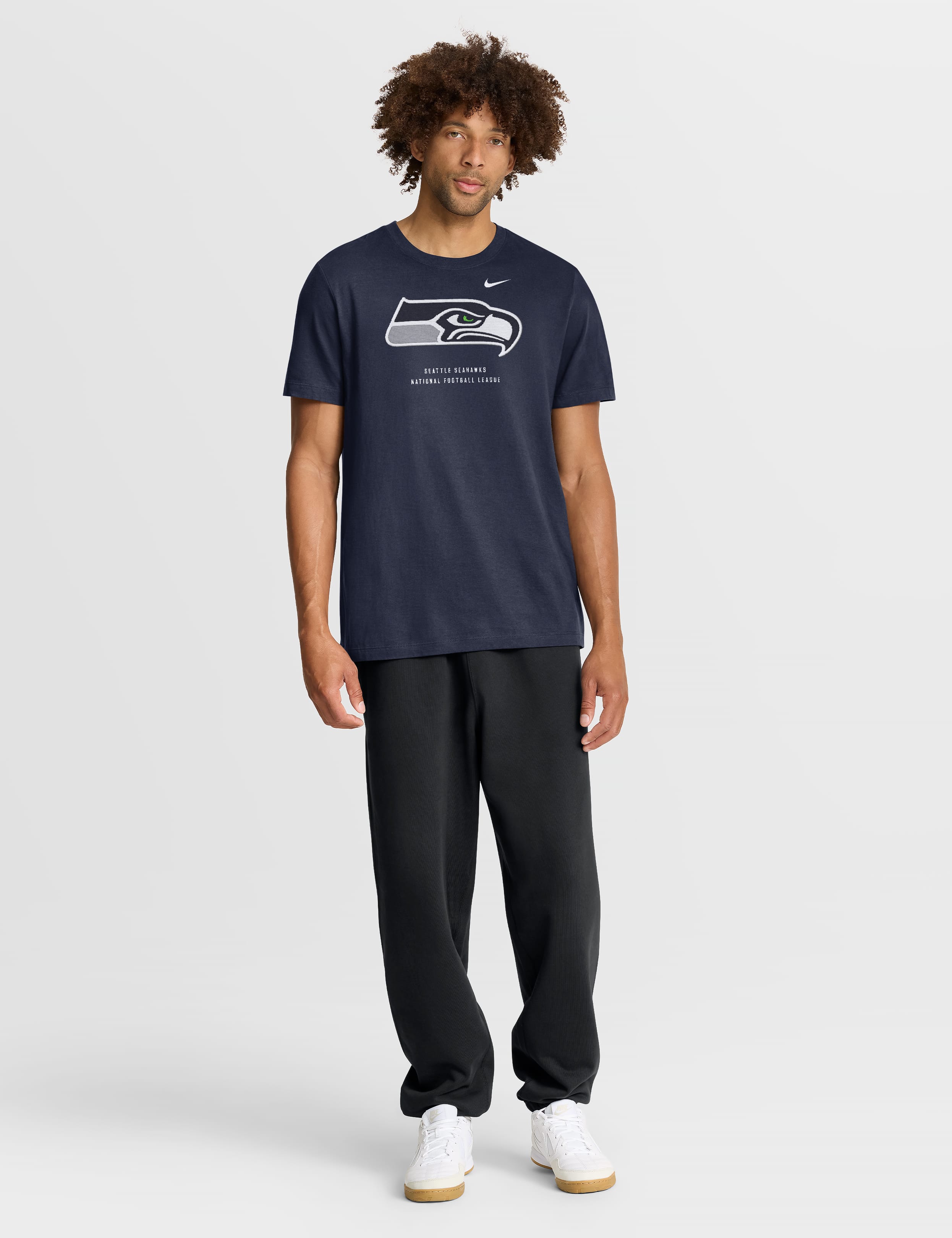 Nike T-Shirts Seattle Seahawks Nike NFL Property Of Cotton T-Shirt - Navy