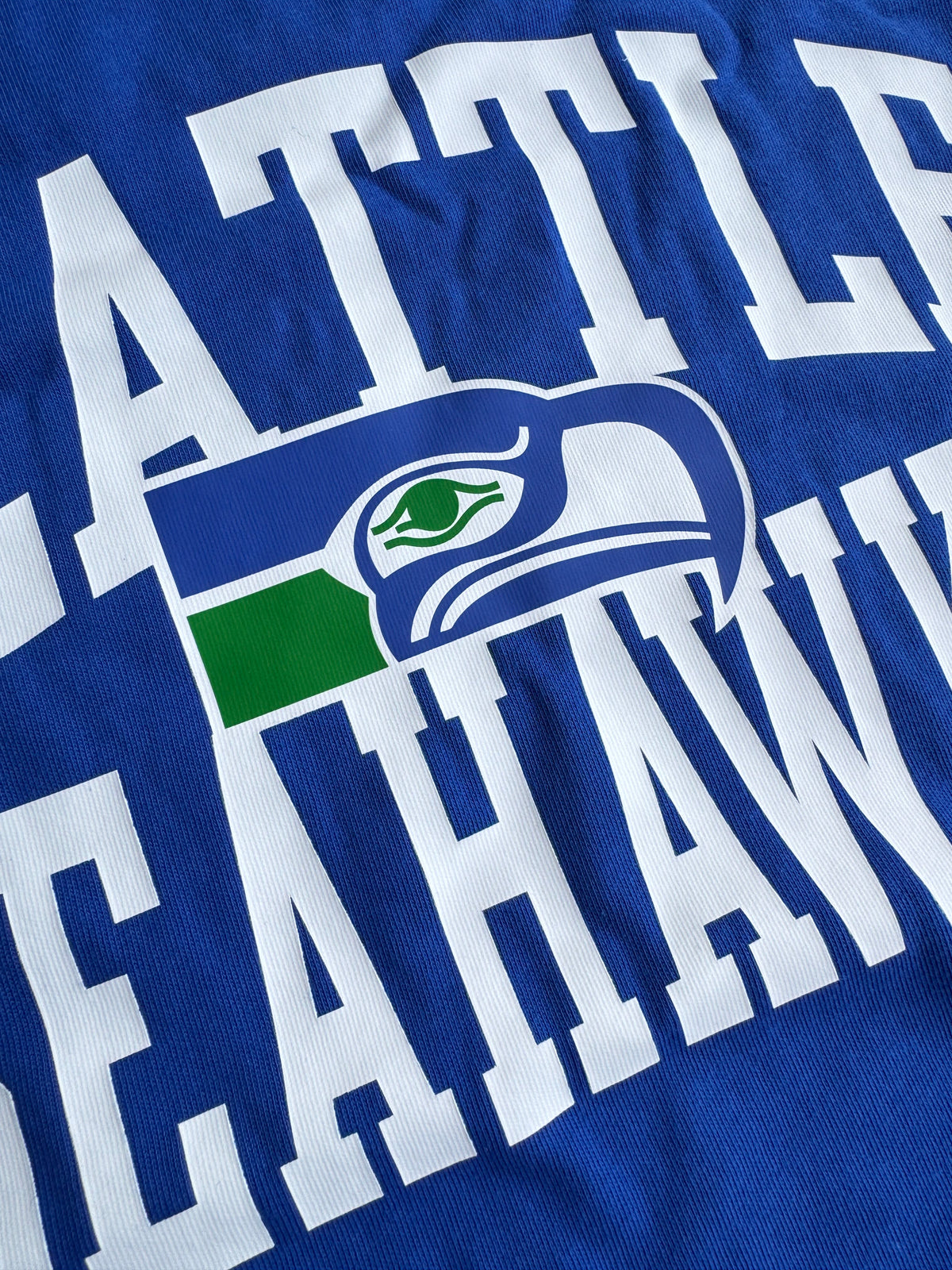 Nike T-Shirts Seattle Seahawks Nike NFL Rewind Max90 Heavyweight T-Shirt - Blue