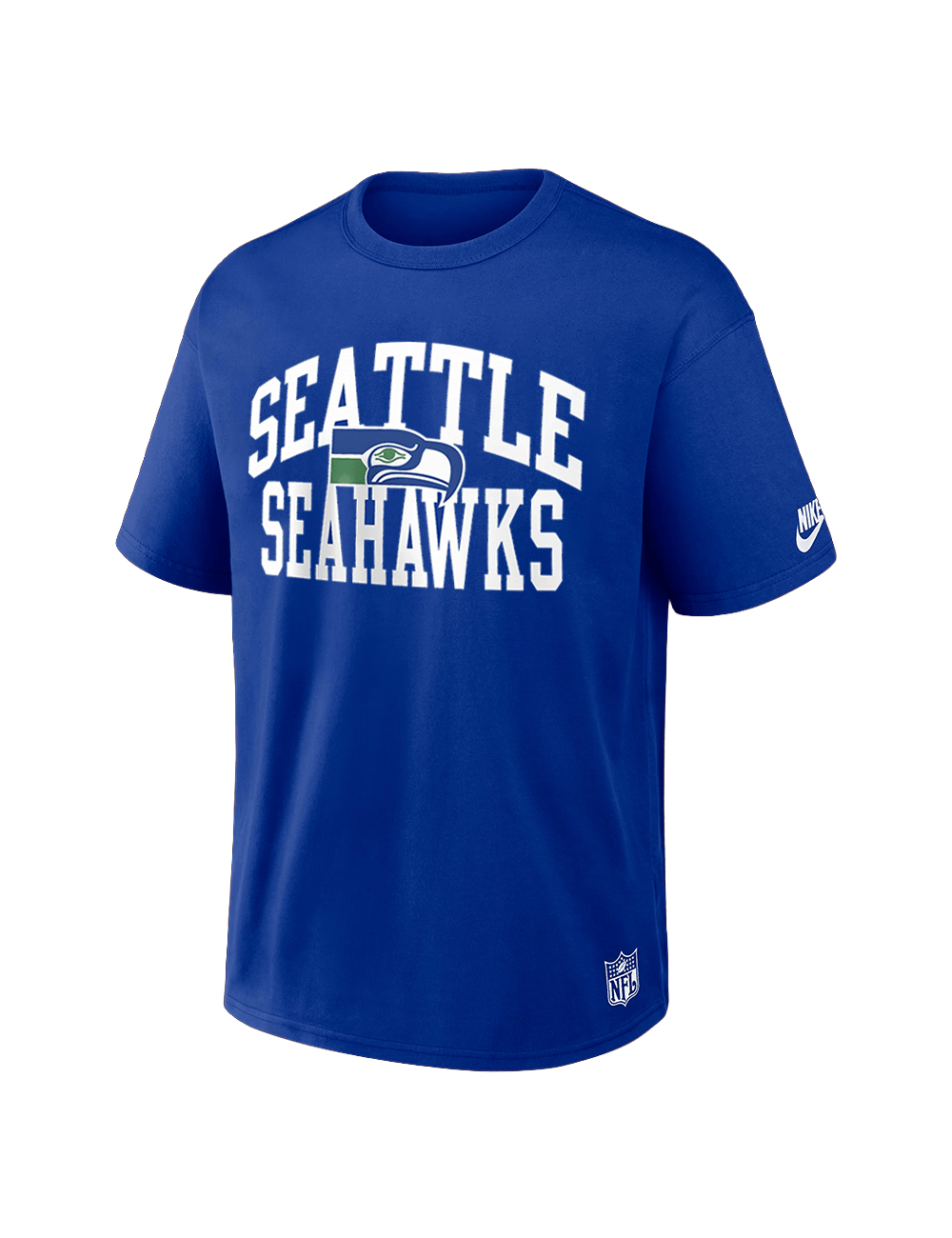 Nike T-Shirts Seattle Seahawks Nike NFL Rewind Max90 Heavyweight T-Shirt - Blue