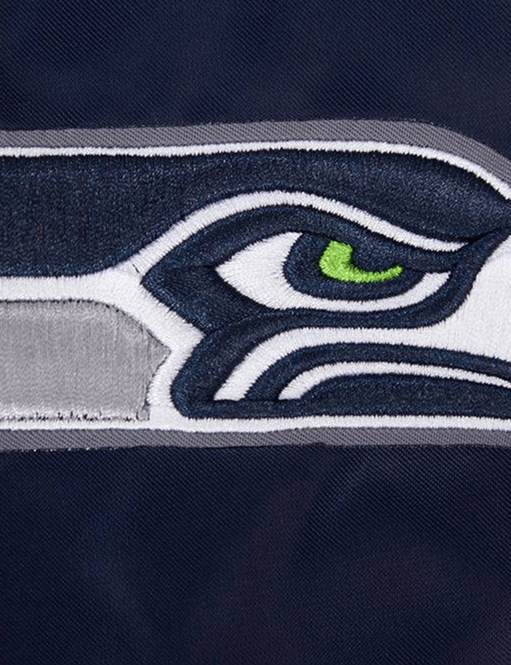 Pro Standard Jackets Seattle Seahawks Pro Standard NFL Big Logo Lightweight Satin Jacket - Navy