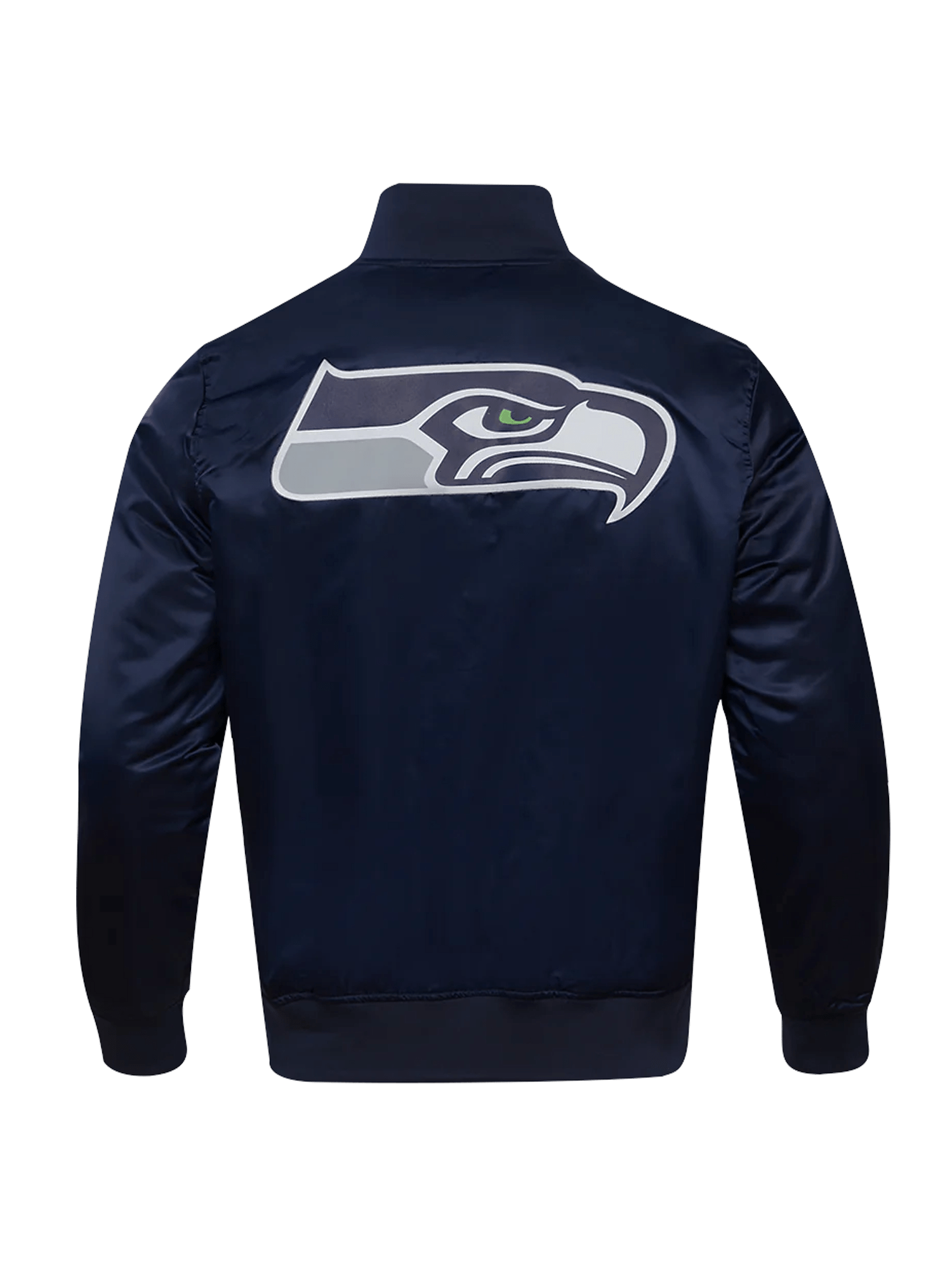 Pro Standard Jackets Seattle Seahawks Pro Standard NFL Team Classic Satin Button Jacket - Navy
