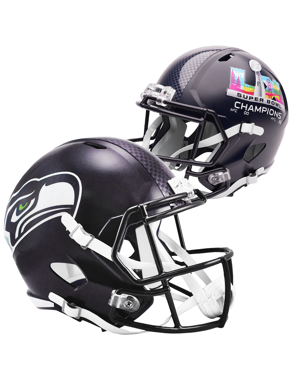 Riddell Helmets Seattle Seahawks Riddell NFL Super Bowl LX Champs Speed Replica Full Size Helmet