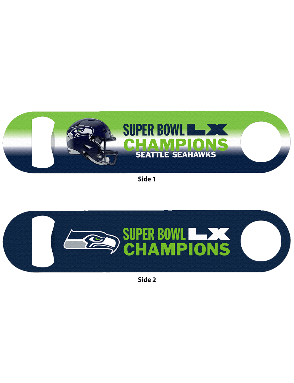 Wincraft Accessories Seattle Seahawks Wincraft NFL Super Bowl LX Champs Double Sided Metal Bottle Opener