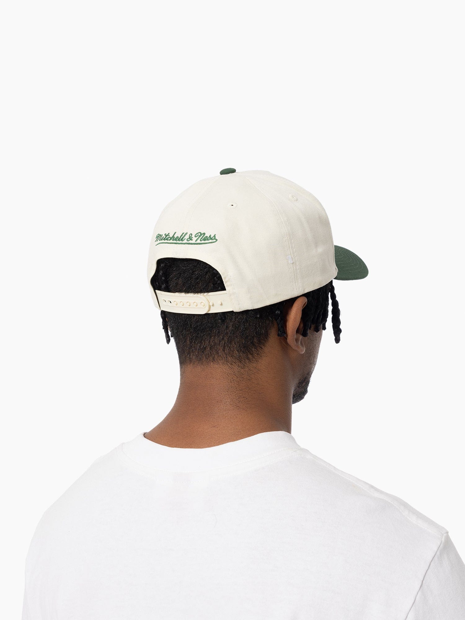 Mitchell And Ness Caps Seattle Supersonics Mitchell & Ness NBA HWC 2T Pro Pinch Snapback Hat - Cream