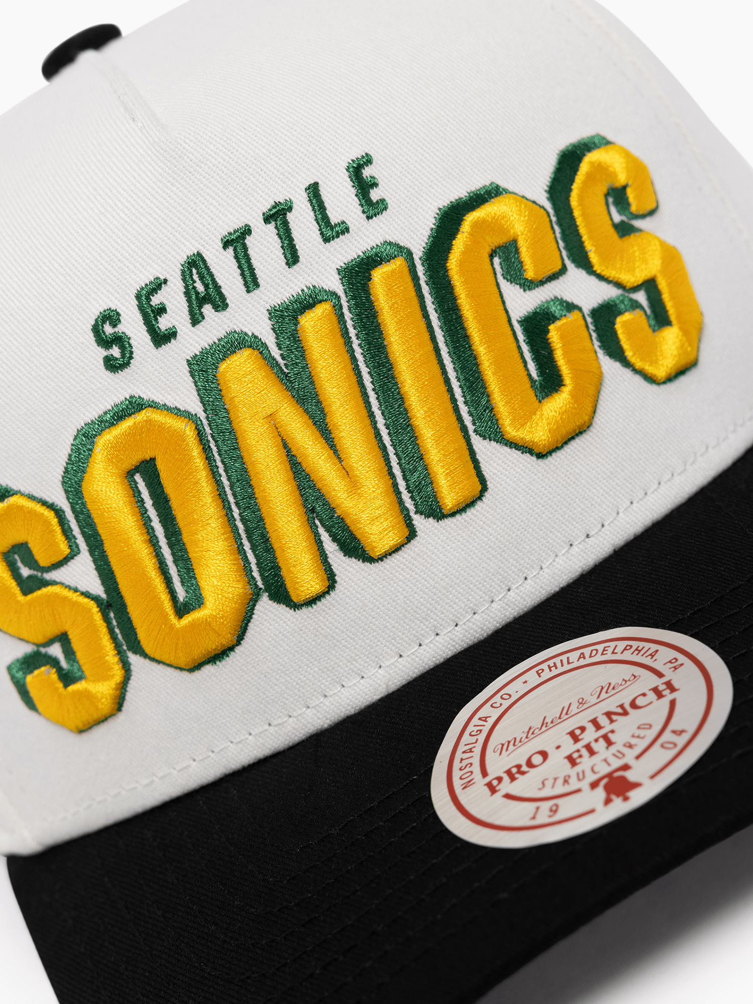 Mitchell And Ness Caps Seattle Supersonics Mitchell & Ness NBA HWC Draft Day Pro Pinch Snapback Hat