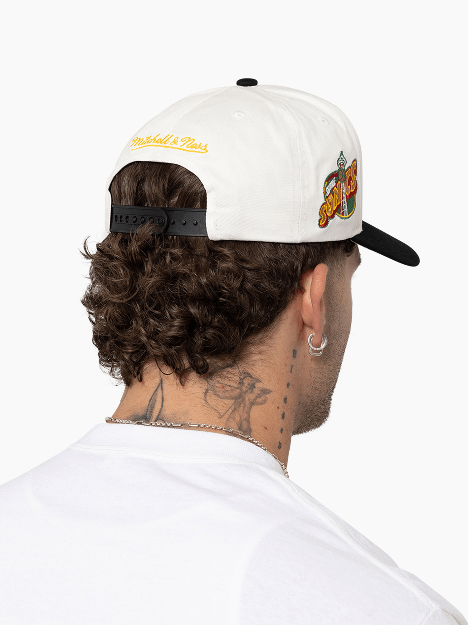 Mitchell And Ness Caps Seattle Supersonics Mitchell & Ness NBA HWC Draft Day Pro Pinch Snapback Hat