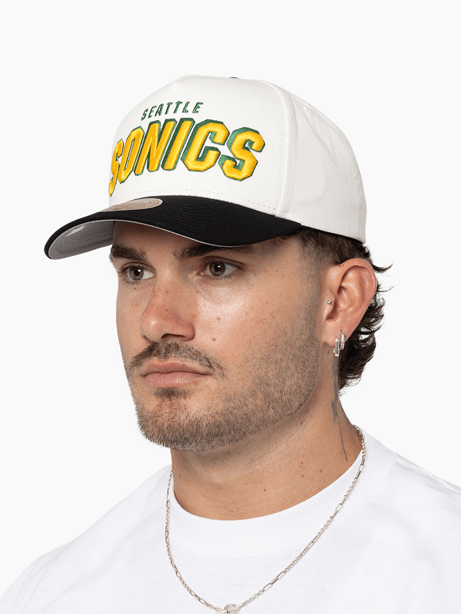 Mitchell And Ness Caps Seattle Supersonics Mitchell & Ness NBA HWC Draft Day Pro Pinch Snapback Hat