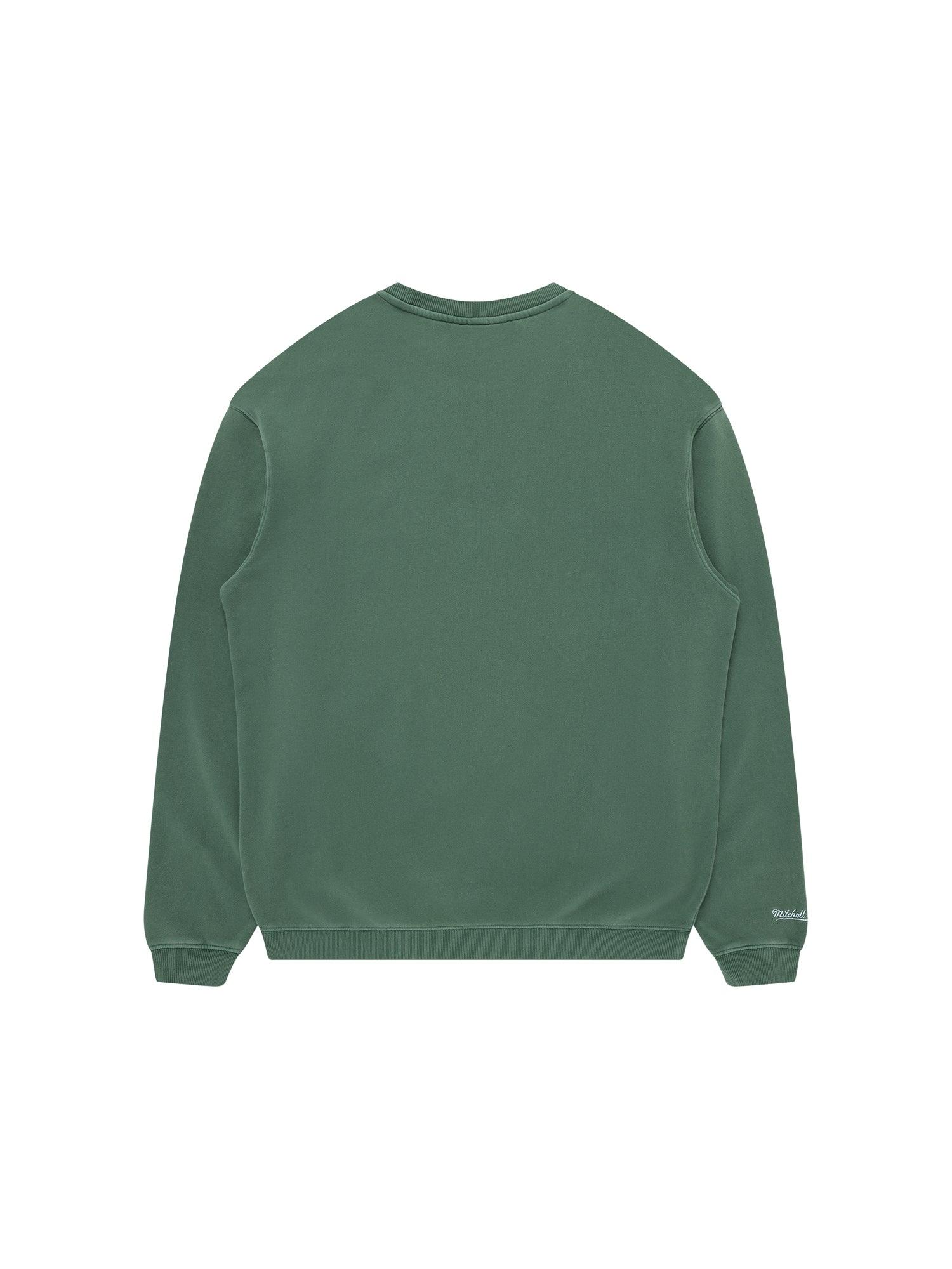 Mitchell And Ness Jumpers Seattle Supersonics Mitchell & Ness NBA Tri Logo Vintage Crew Jumper - Green