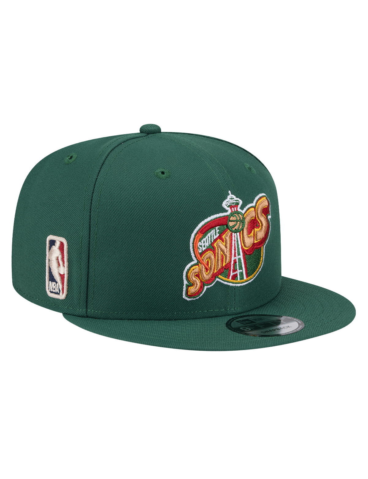 New Era Caps Seattle Supersonics New Era NBA HWC 9FIFTY Snapback Hat - Dark Green