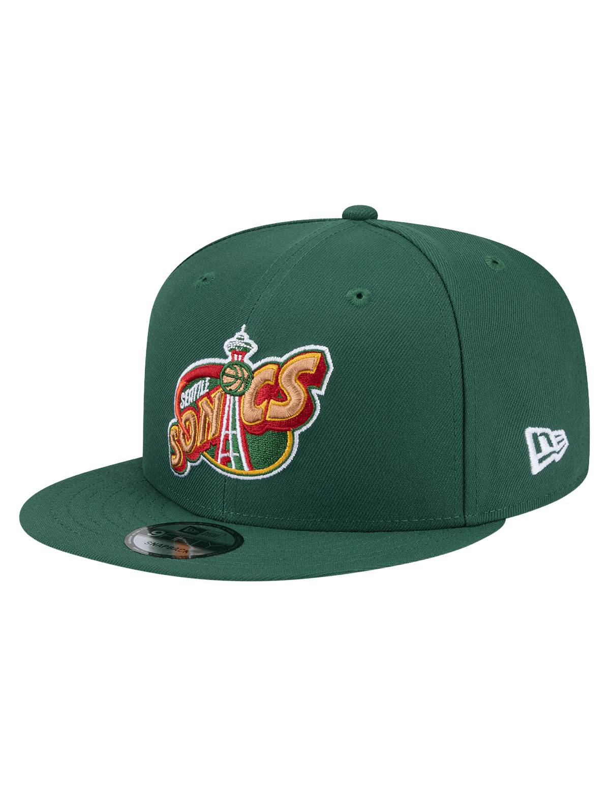 New Era Caps Seattle Supersonics New Era NBA HWC 9FIFTY Snapback Hat - Dark Green