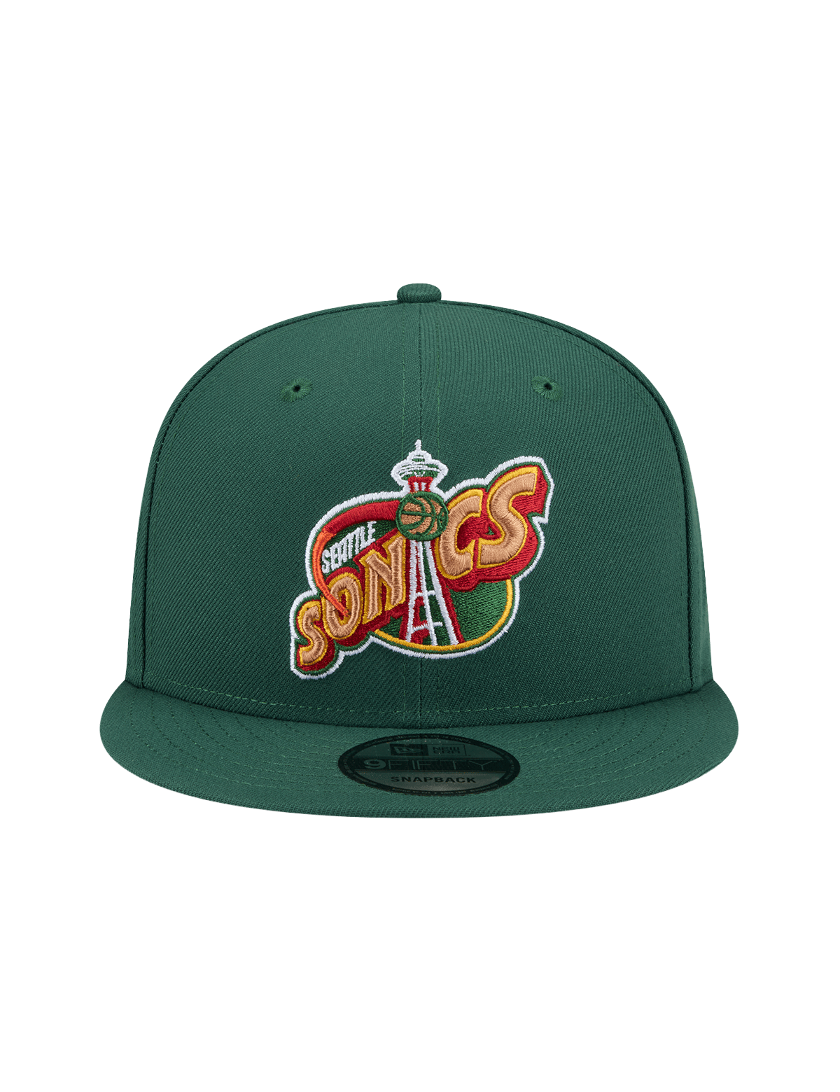 New Era Caps Seattle Supersonics New Era NBA HWC 9FIFTY Snapback Hat - Dark Green