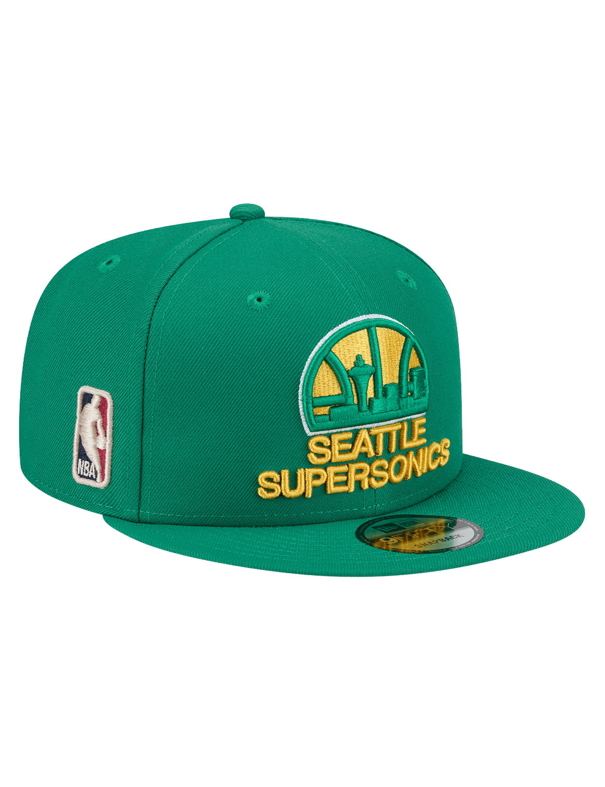 New Era Caps Seattle Supersonics New Era NBA HWC 9FIFTY Snapback Hat - Light Green