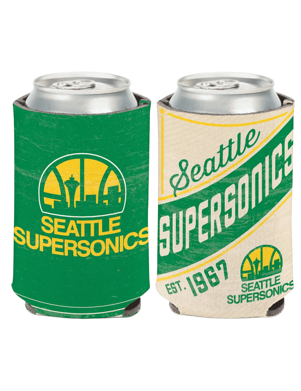 Wincraft Accessories Seattle Supersonics Wincraft NBA Double Sided Can Cooler/Stubby Holder